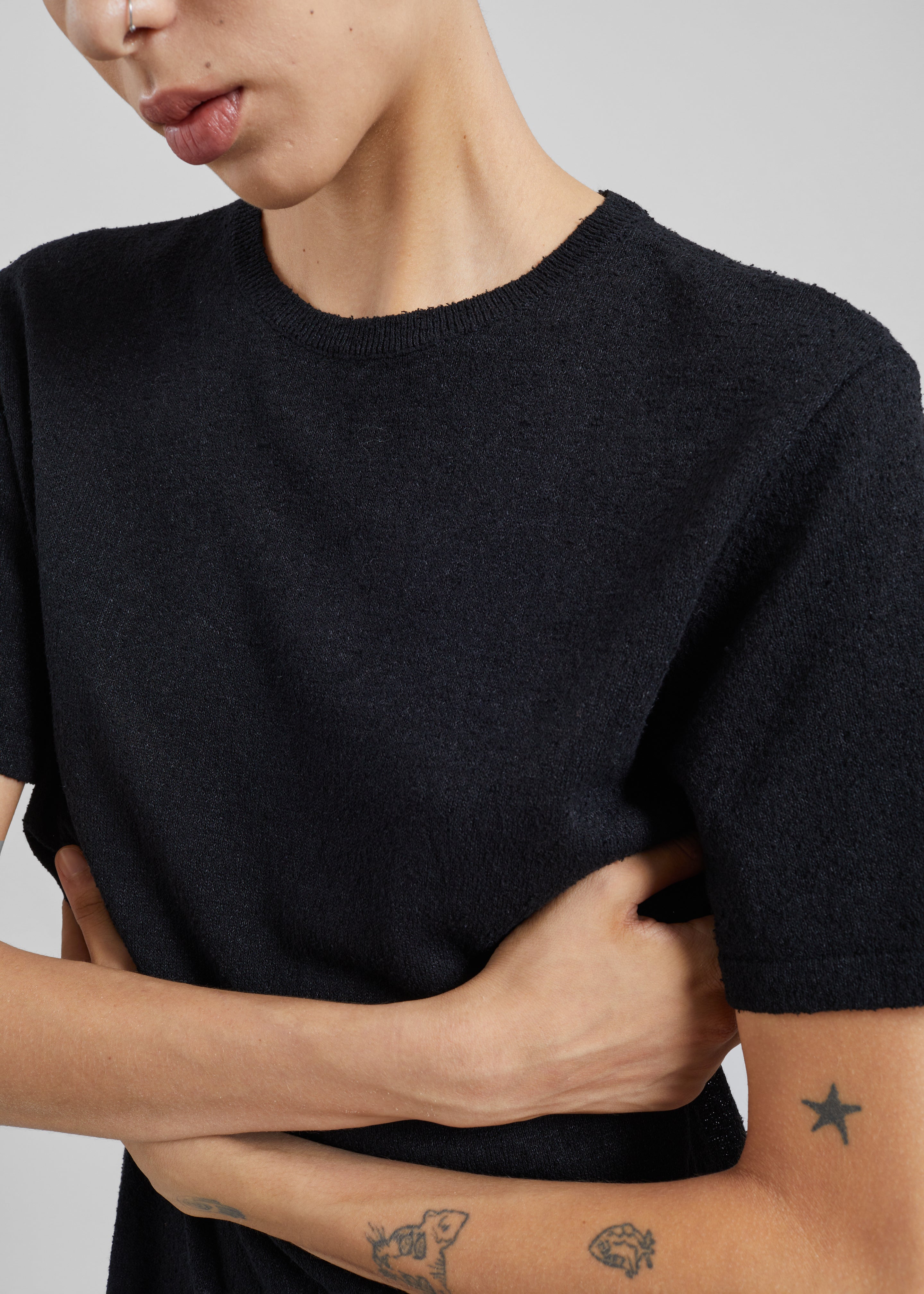 CO T-Shirt Dress - Black - 2