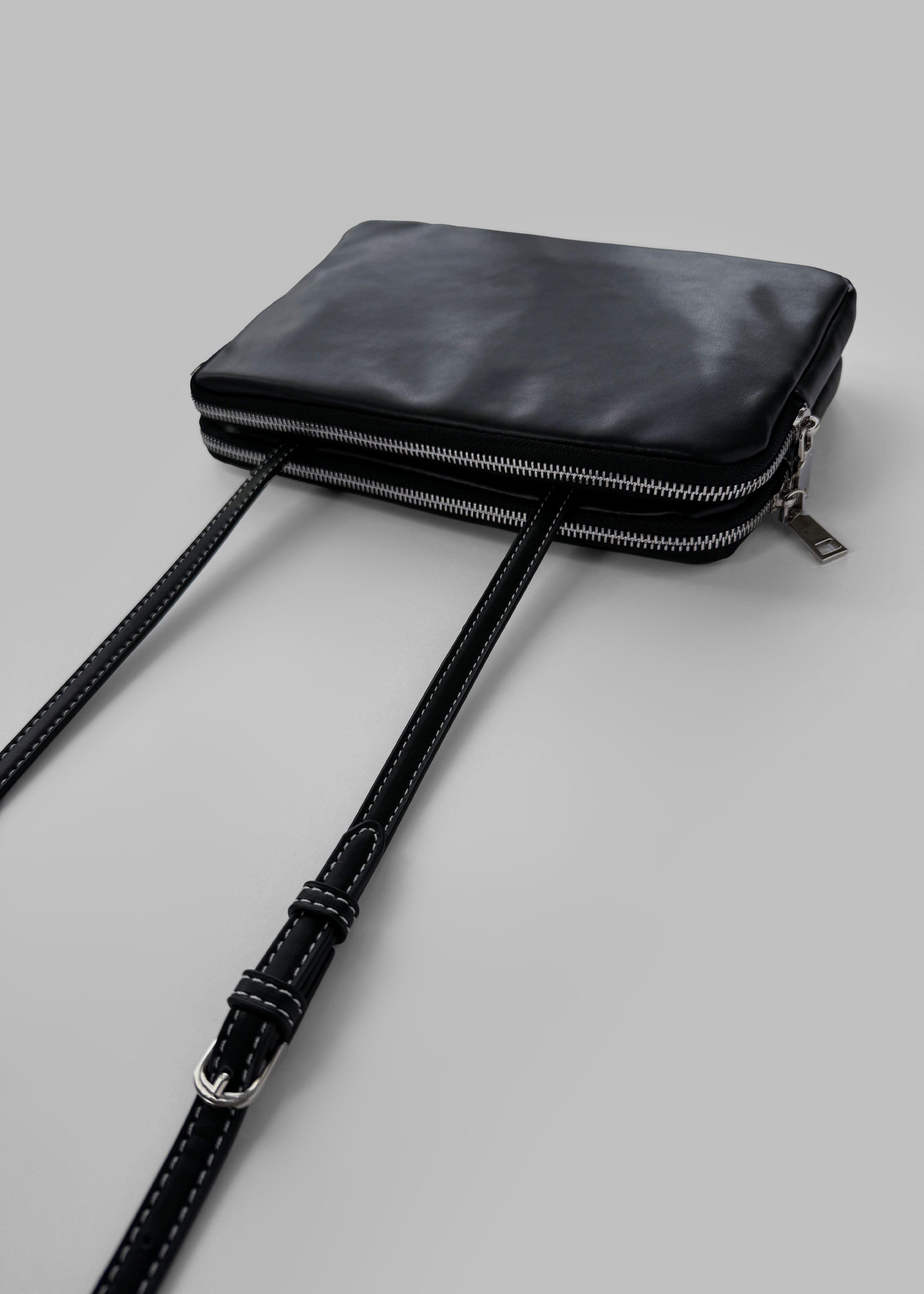 Colby Square Zip Bag - Black - 7