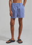 Cole Cotton Boxer Shorts - Blue Multi Stripe