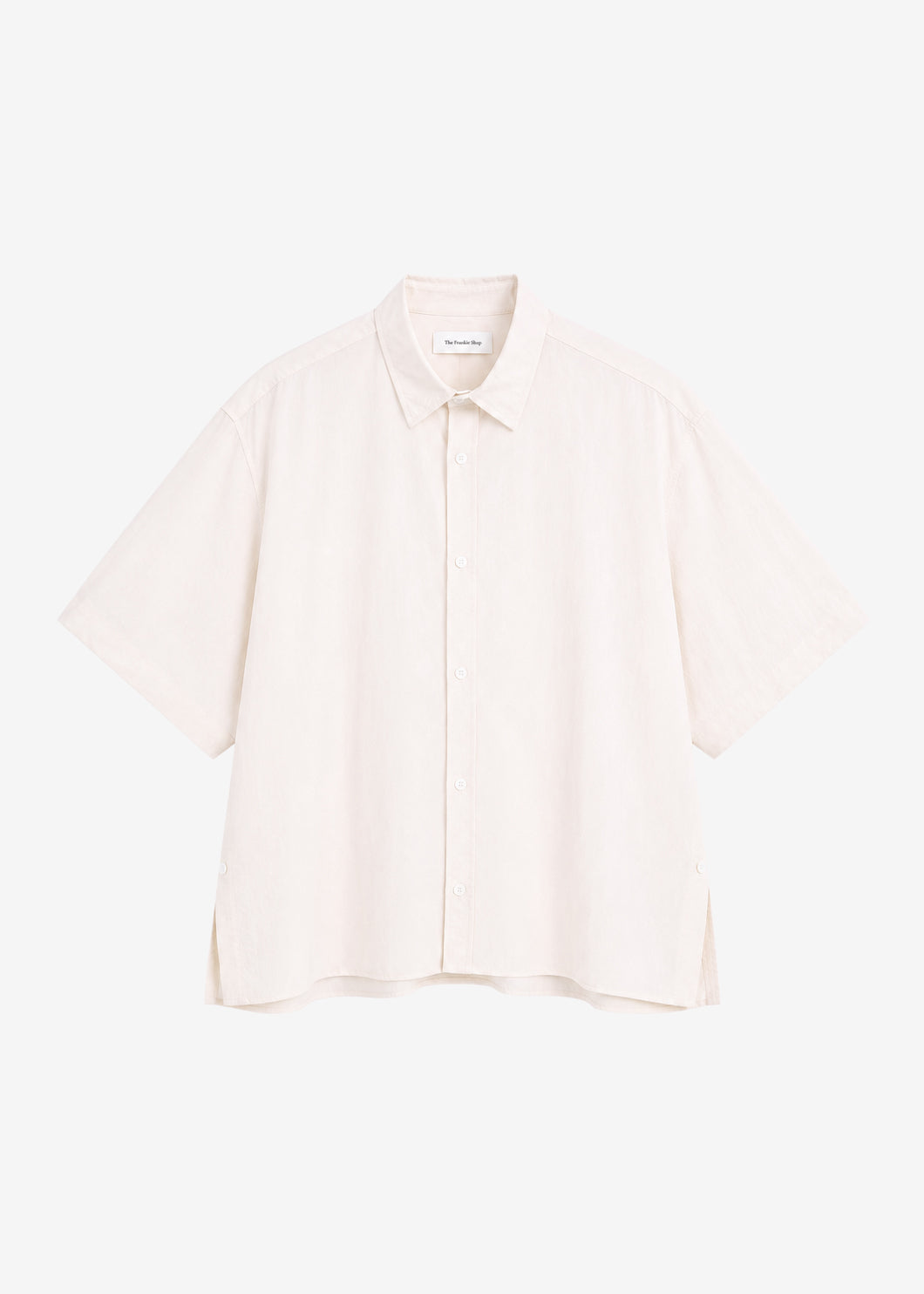 Colhame Adjustable Hem Short Sleeve Shirt - Light Pink - 7