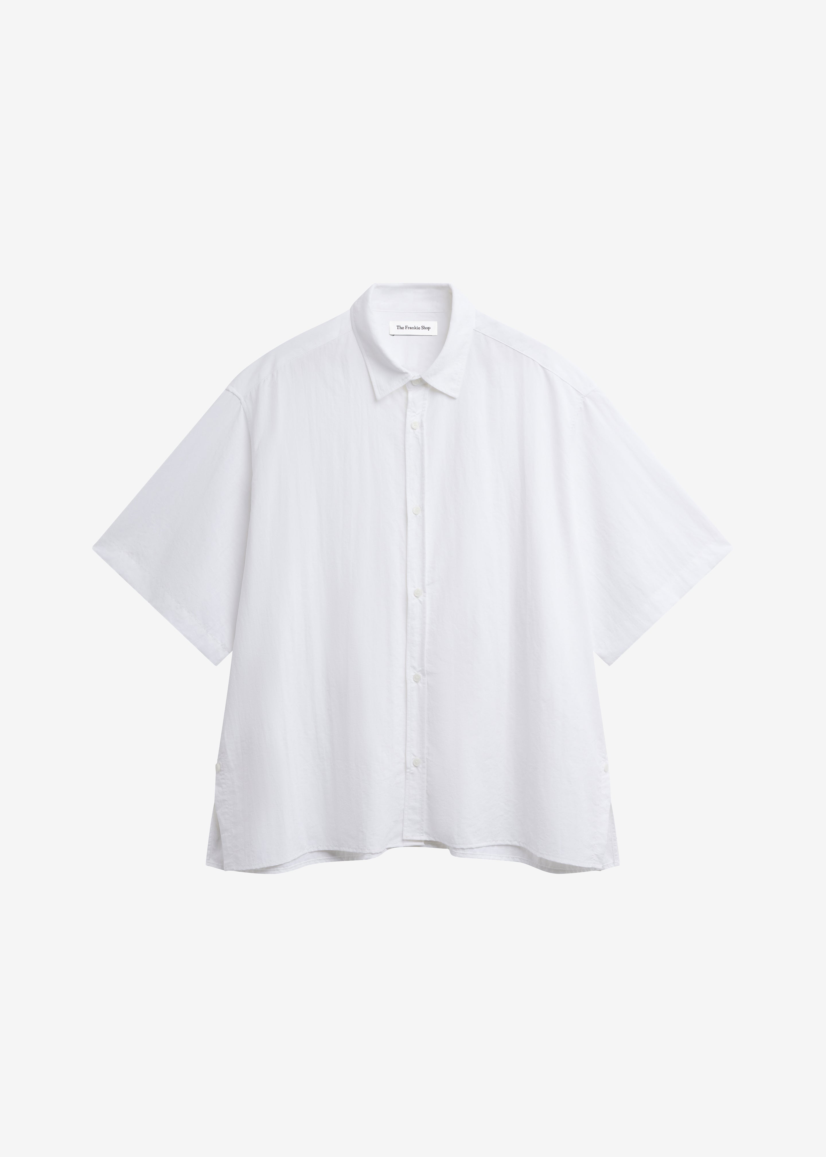 Colhame Adjustable Hem Short Sleeve Shirt - White - 8