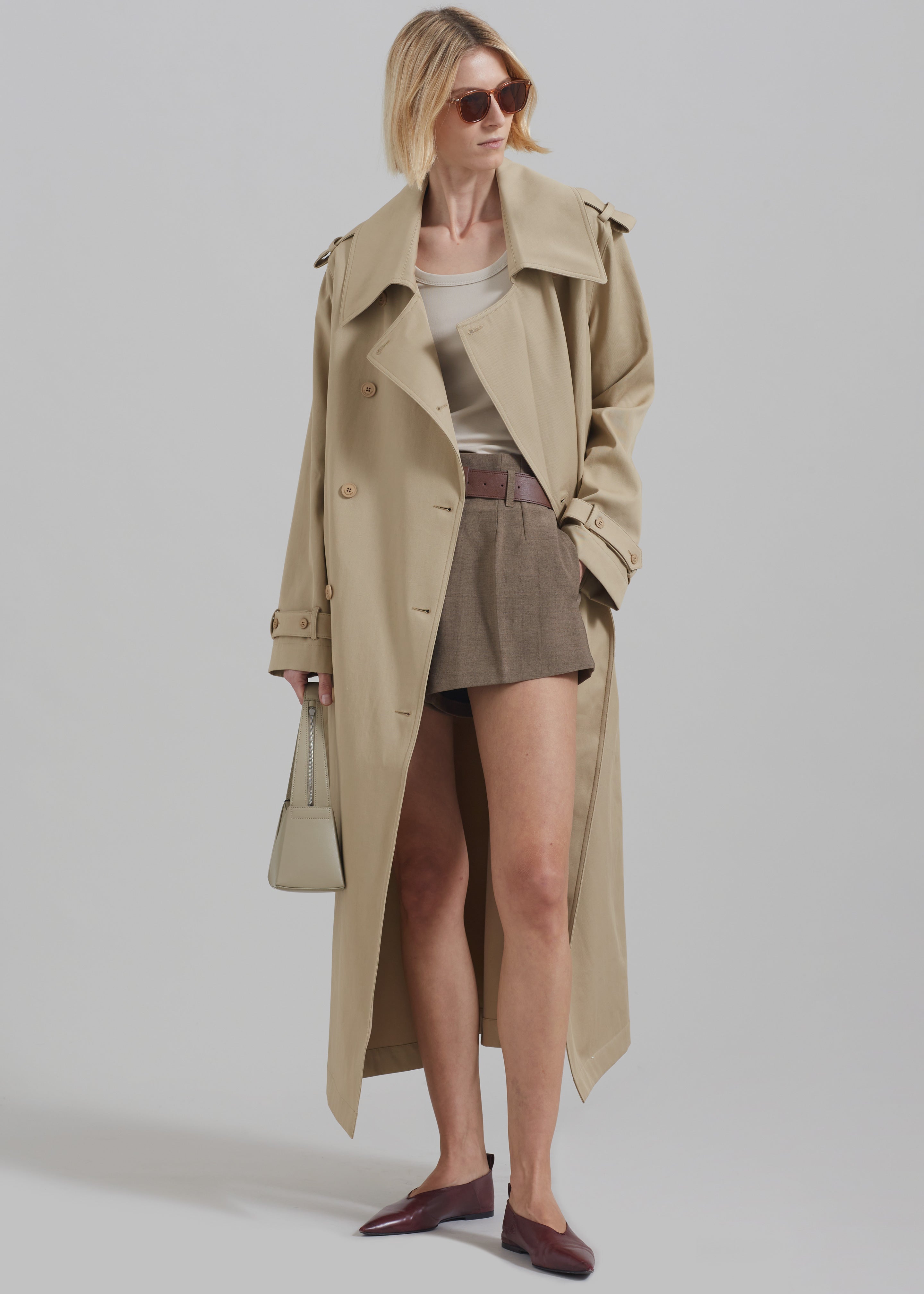 Coline Trench Coat - Beige - 1