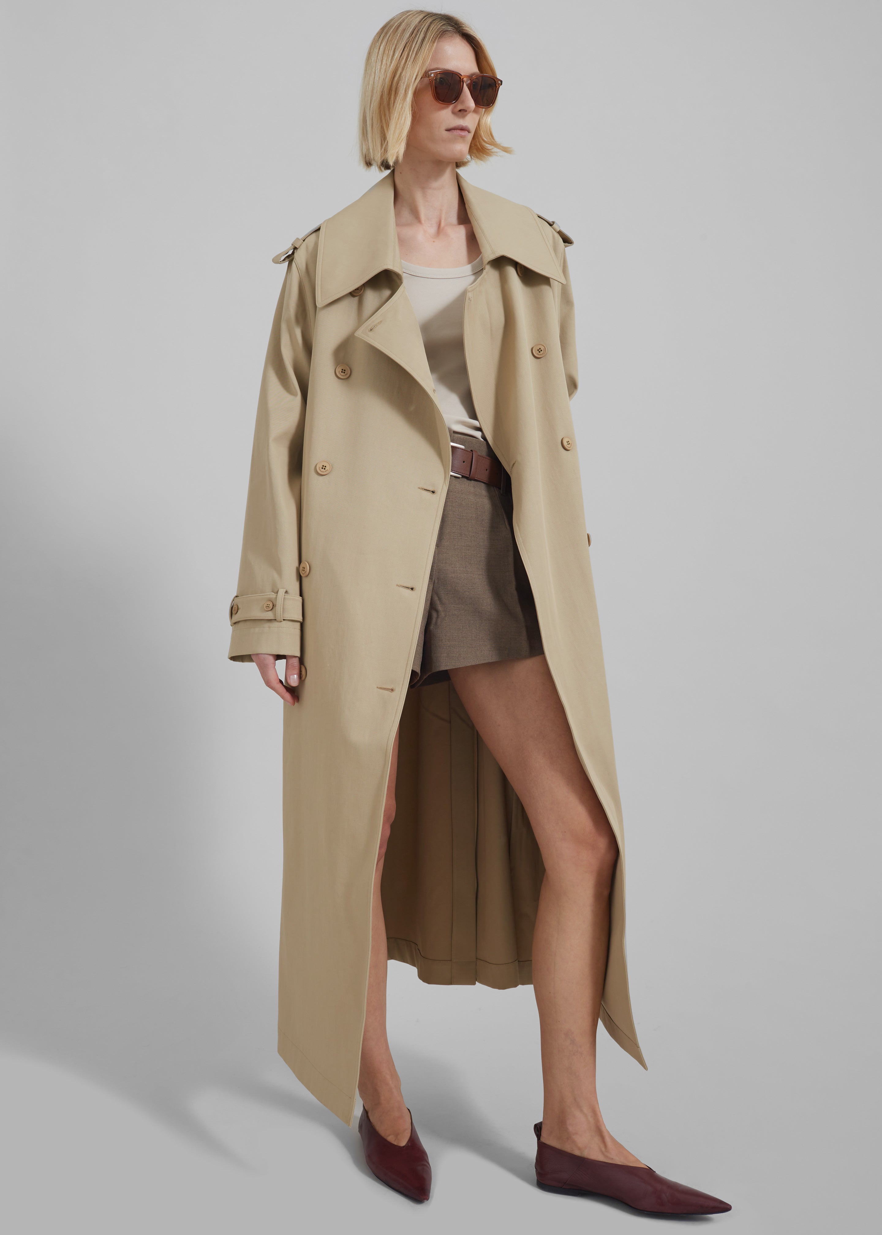 Coline Trench Coat - Beige - 8