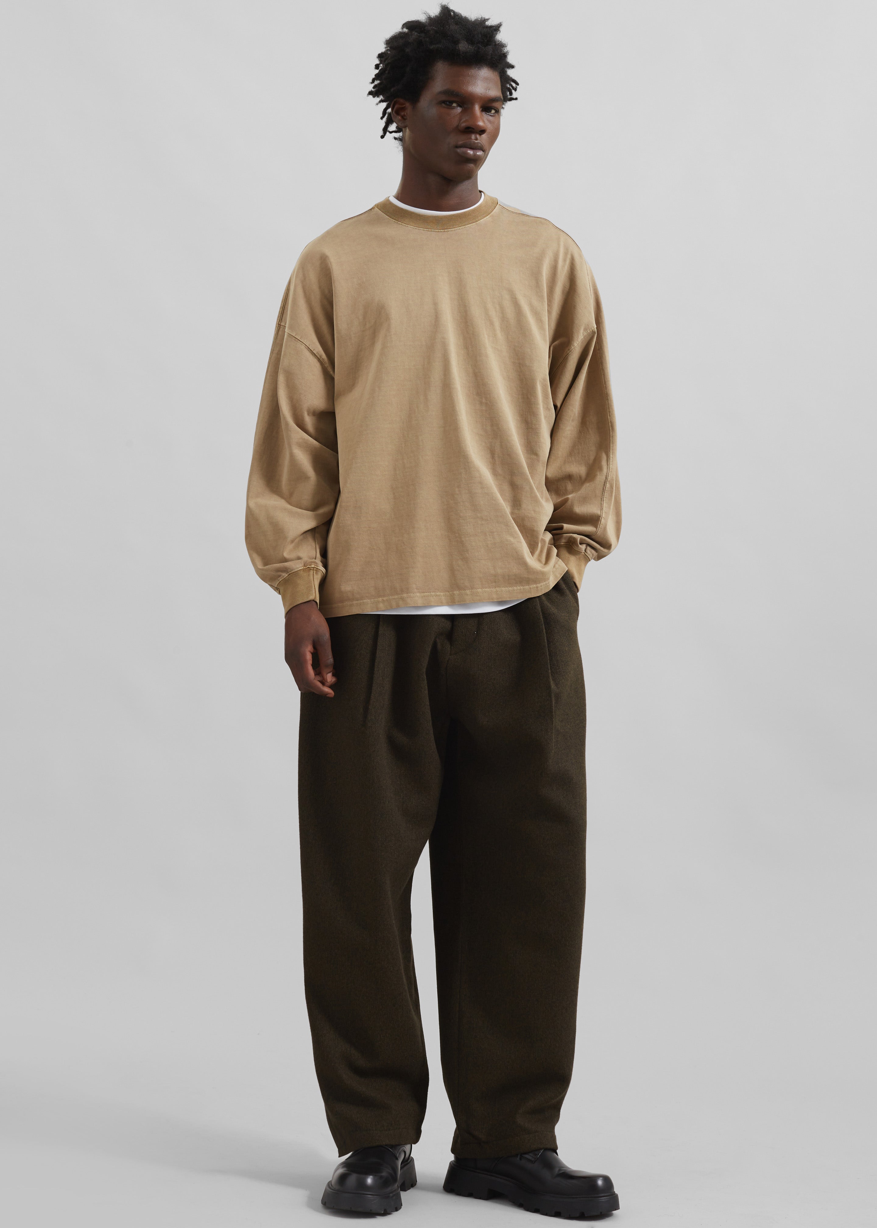 Collins Long Sleeve Tee - Camel - 3