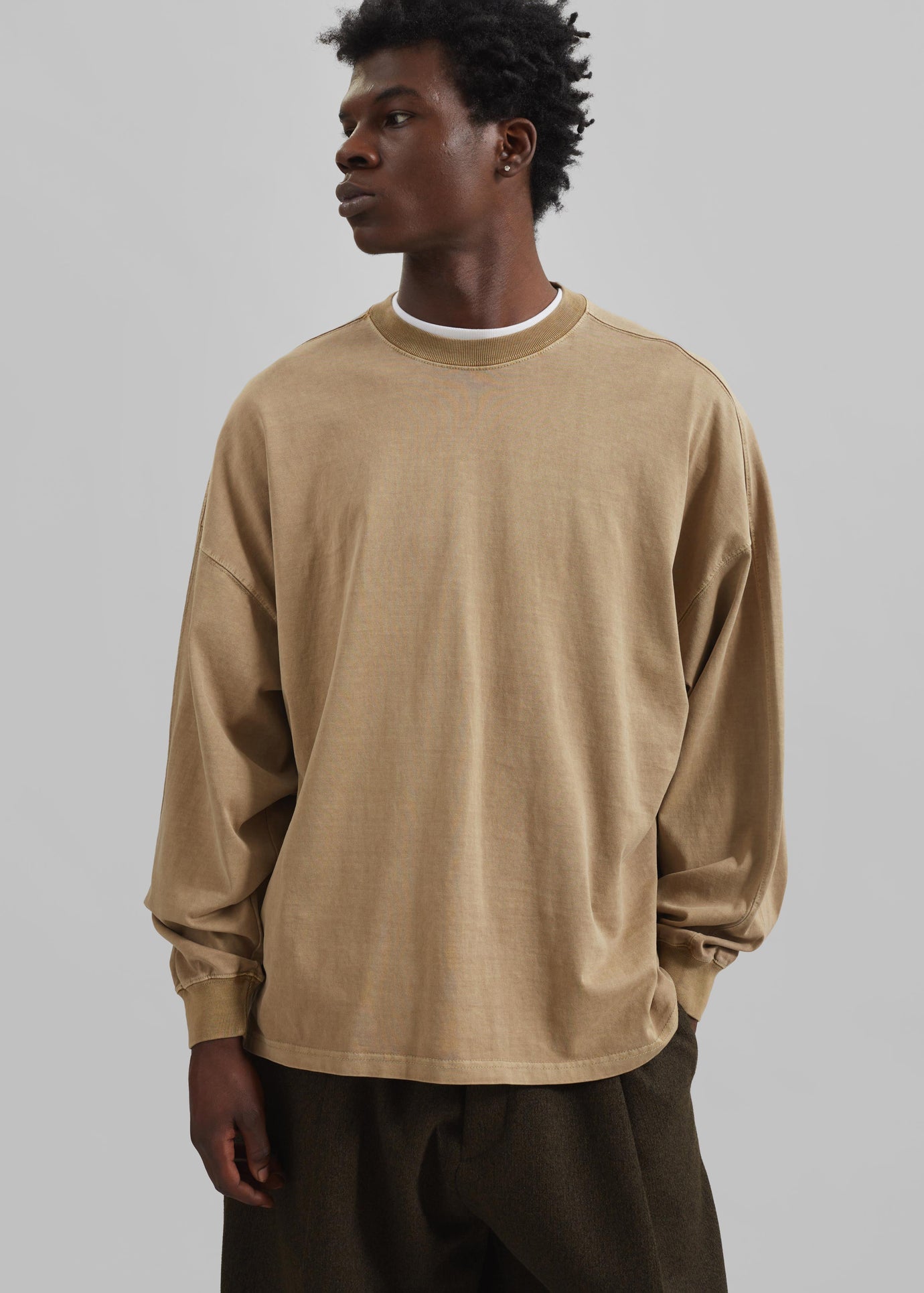 Collins Long Sleeve Tee - Camel