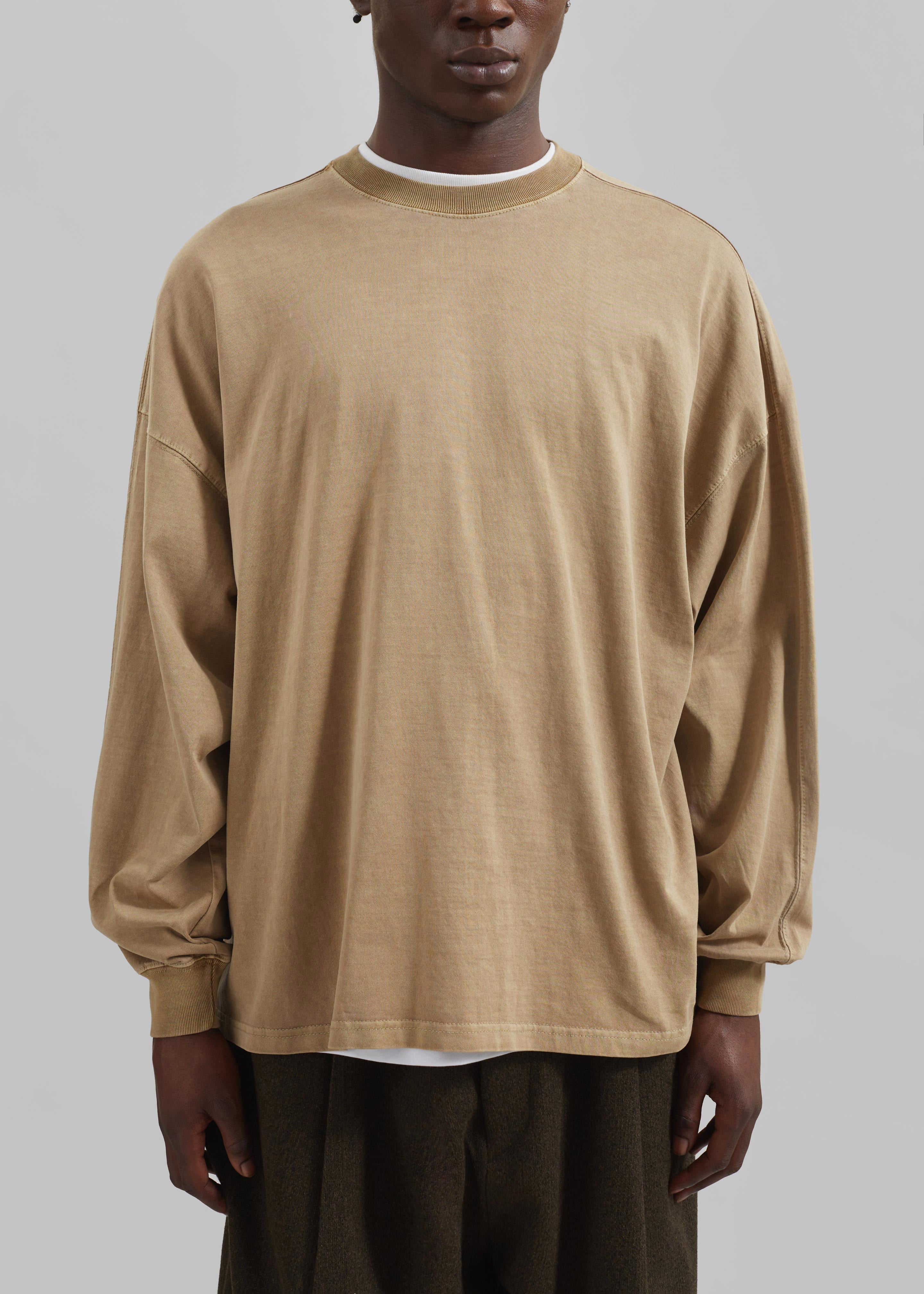 Collins Long Sleeve Tee - Camel - 4