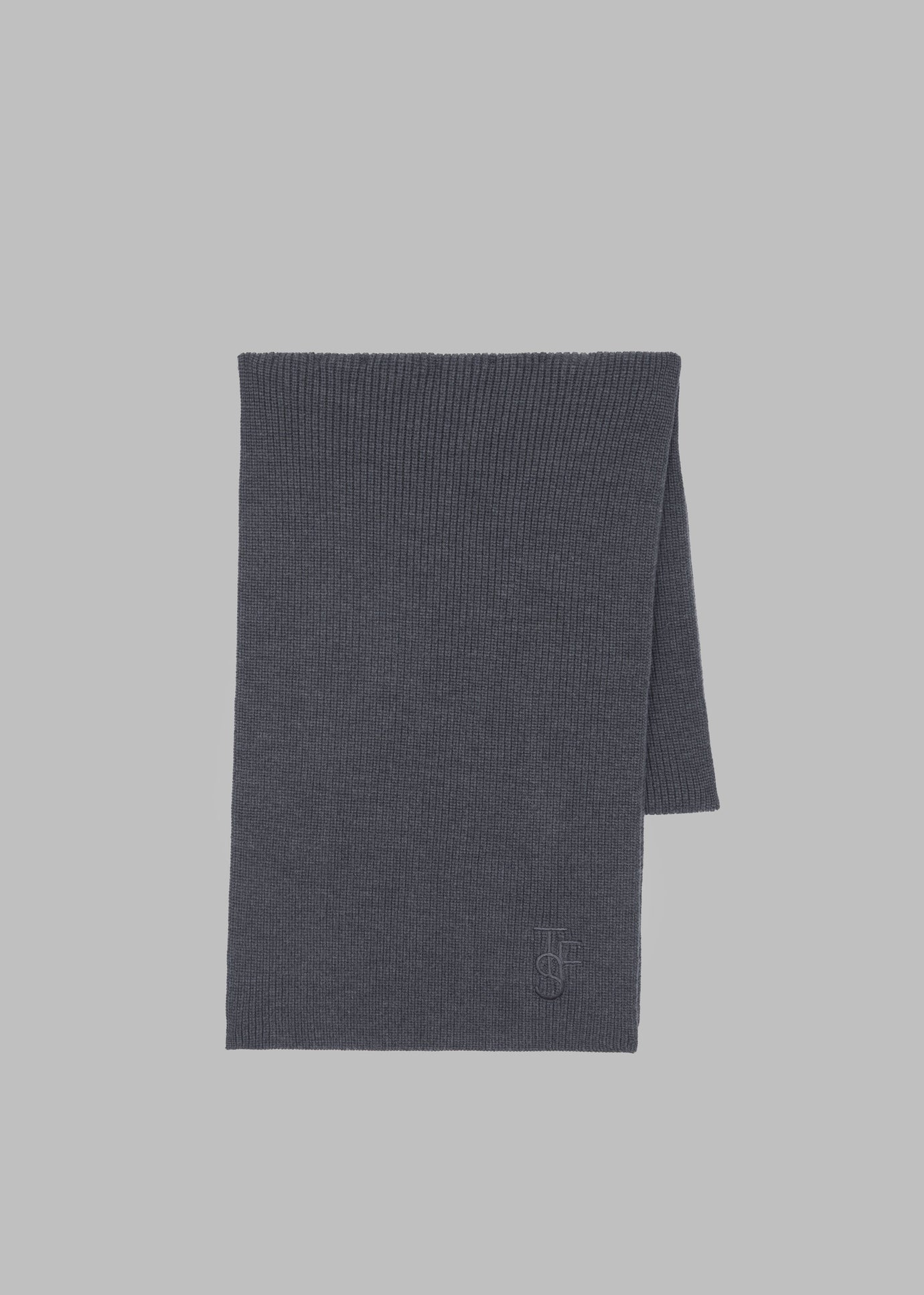 Colton Wool Scarf - Grey Melange