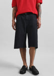Colville Pinstripe Denim Bermuda Shorts - Dark Wash