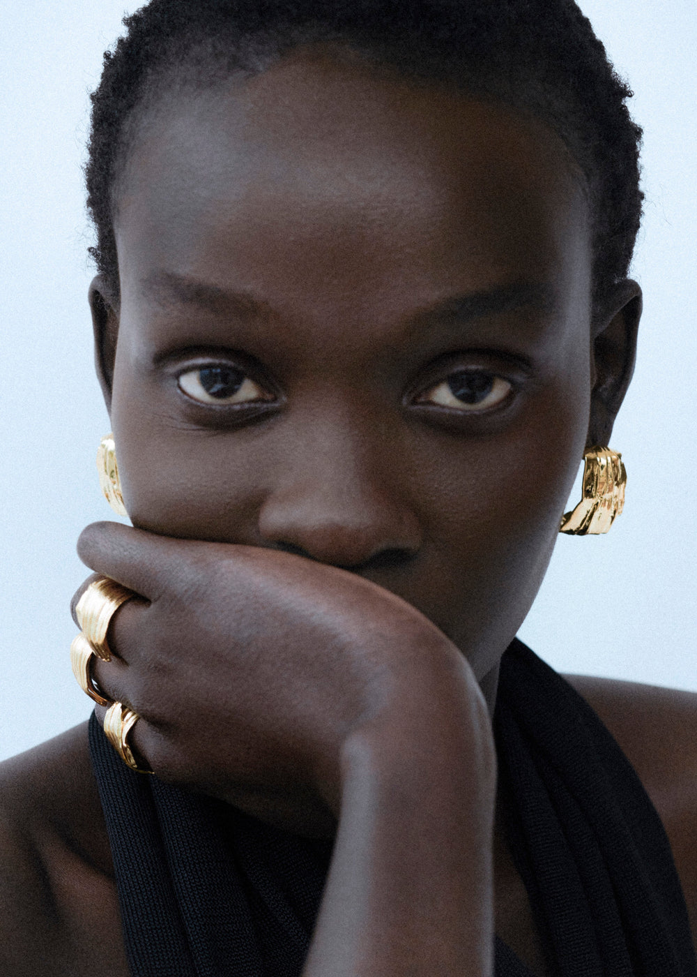 Completedworks Pleated Earrings - Gold - 1