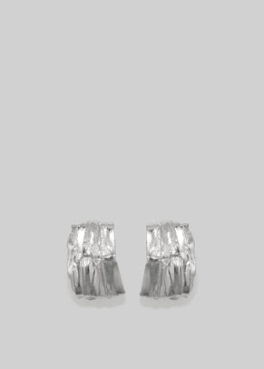 Completedworks Pleated Earrings - Silver
