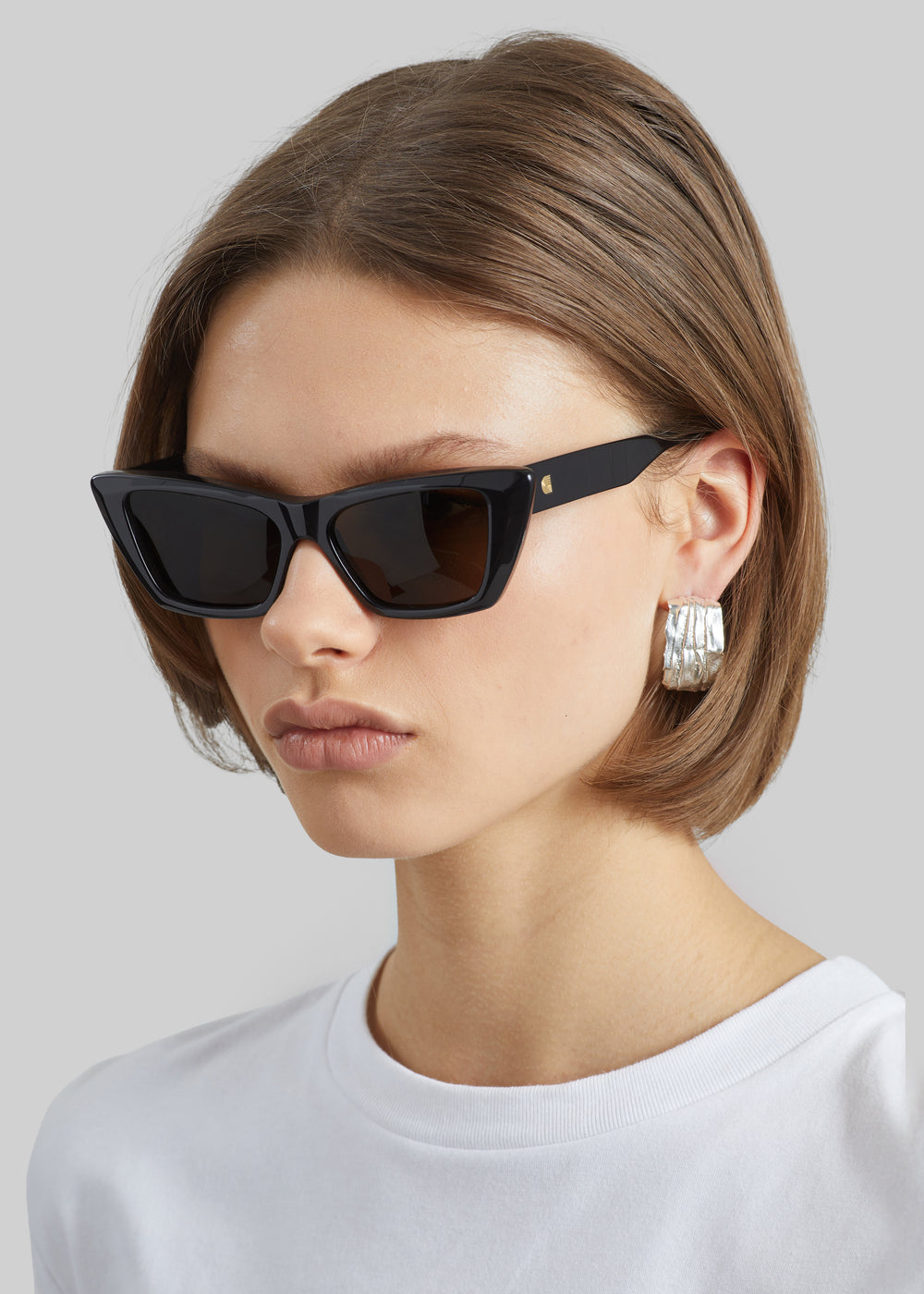 Completedworks Pleated Earrings - Silver - 1
