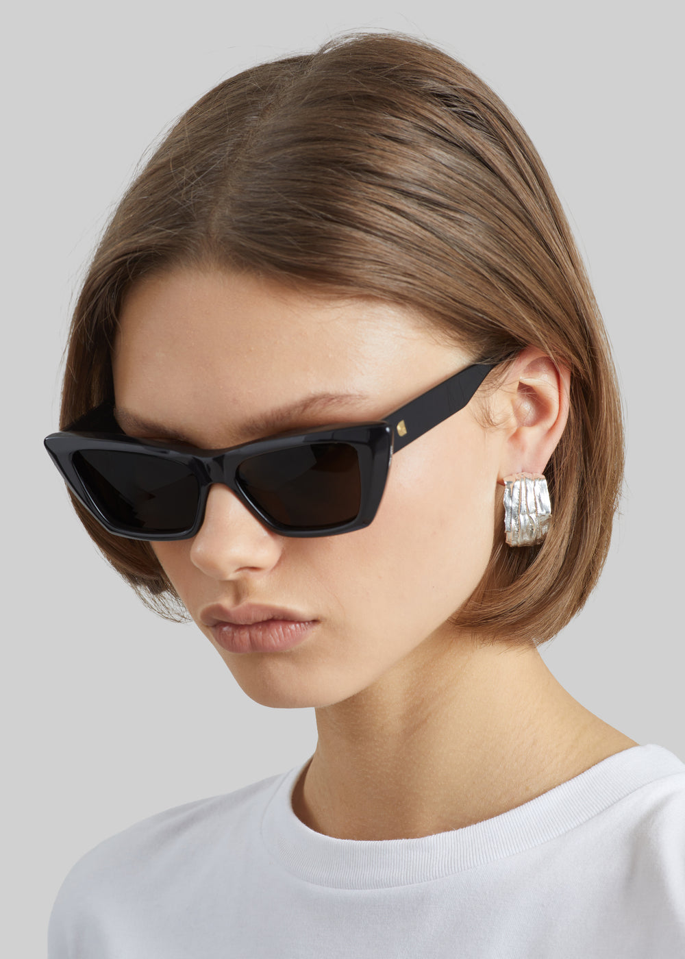 Completedworks Pleated Earrings - Silver - 1