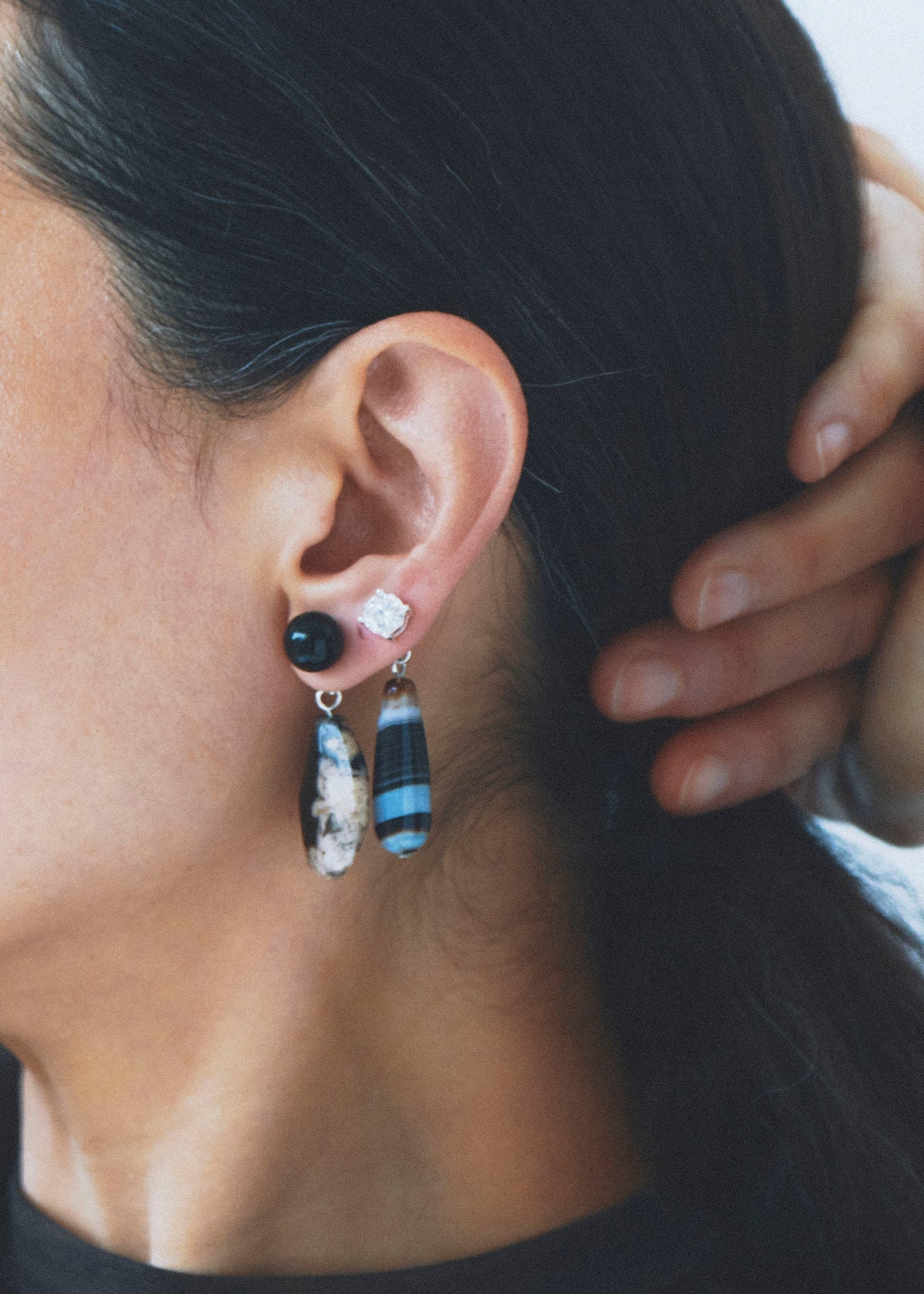 Completedworks Time Will Say Nothing But "I Told You So" Earrings - Black