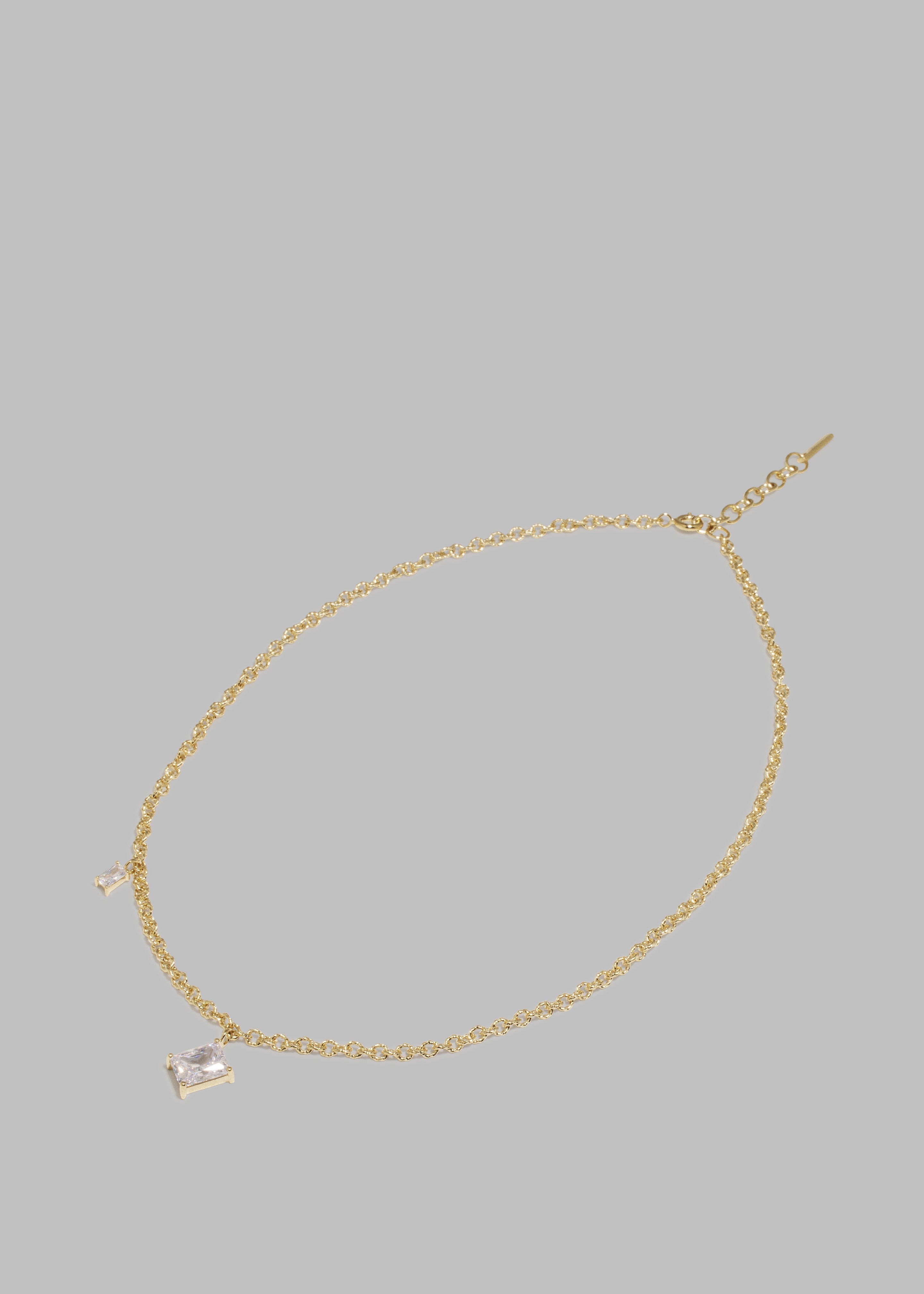 Completedworks Encrypted Dreams Necklace - Cubic Zirconia/Gold Vermeil - 5