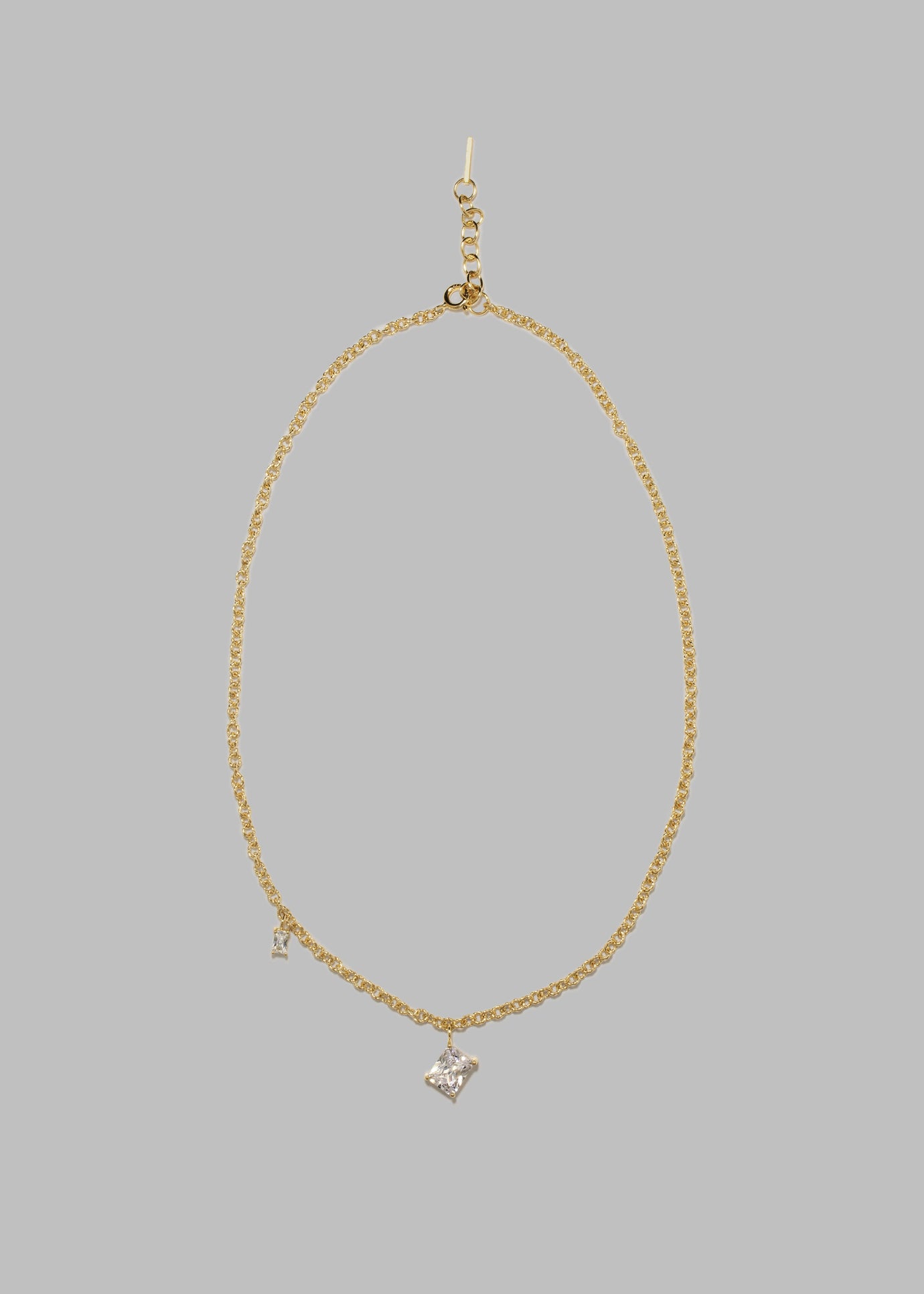 Completedworks Encrypted Dreams Necklace - Cubic Zirconia/Gold Vermeil - 1