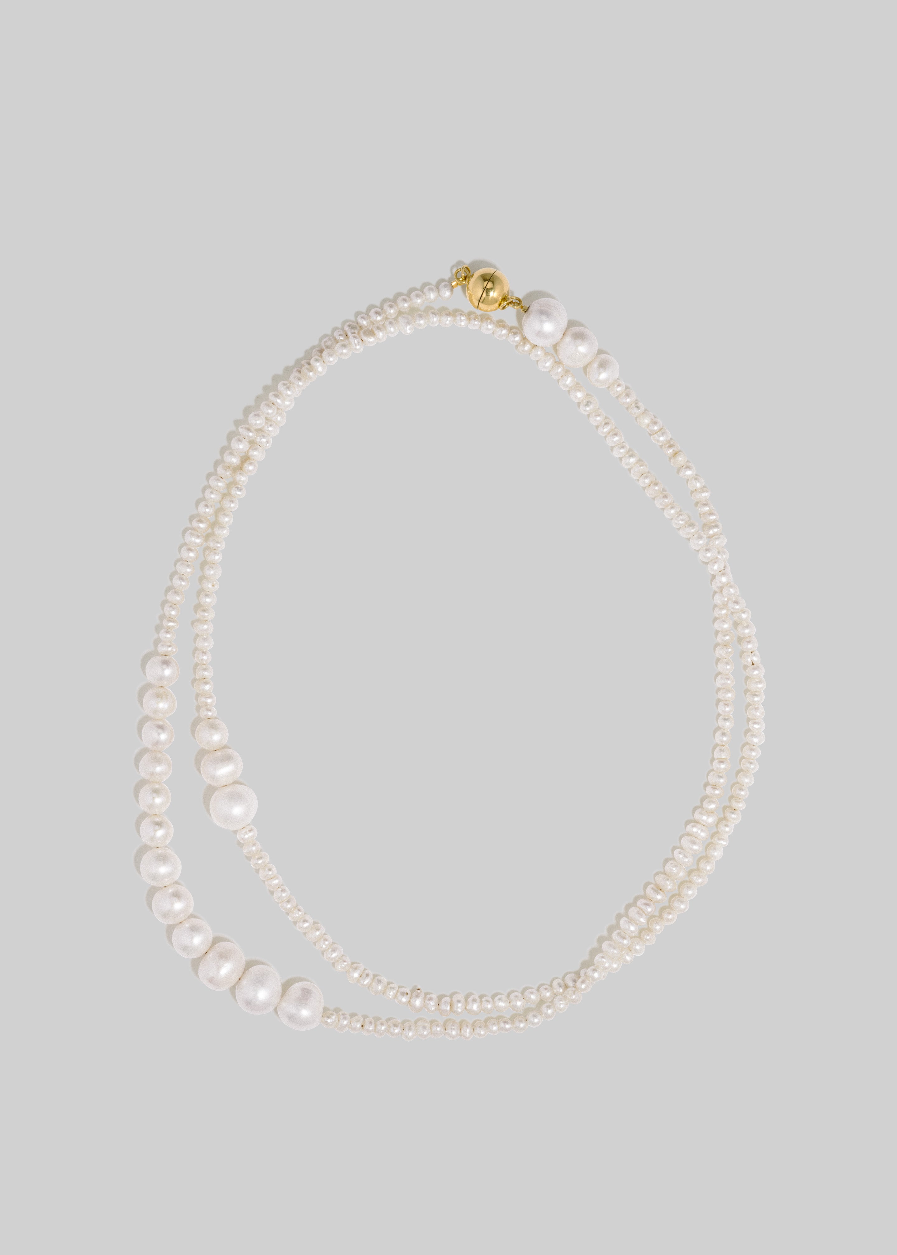 Completedworks Couplet Necklace - Pearl/Gold - 1
