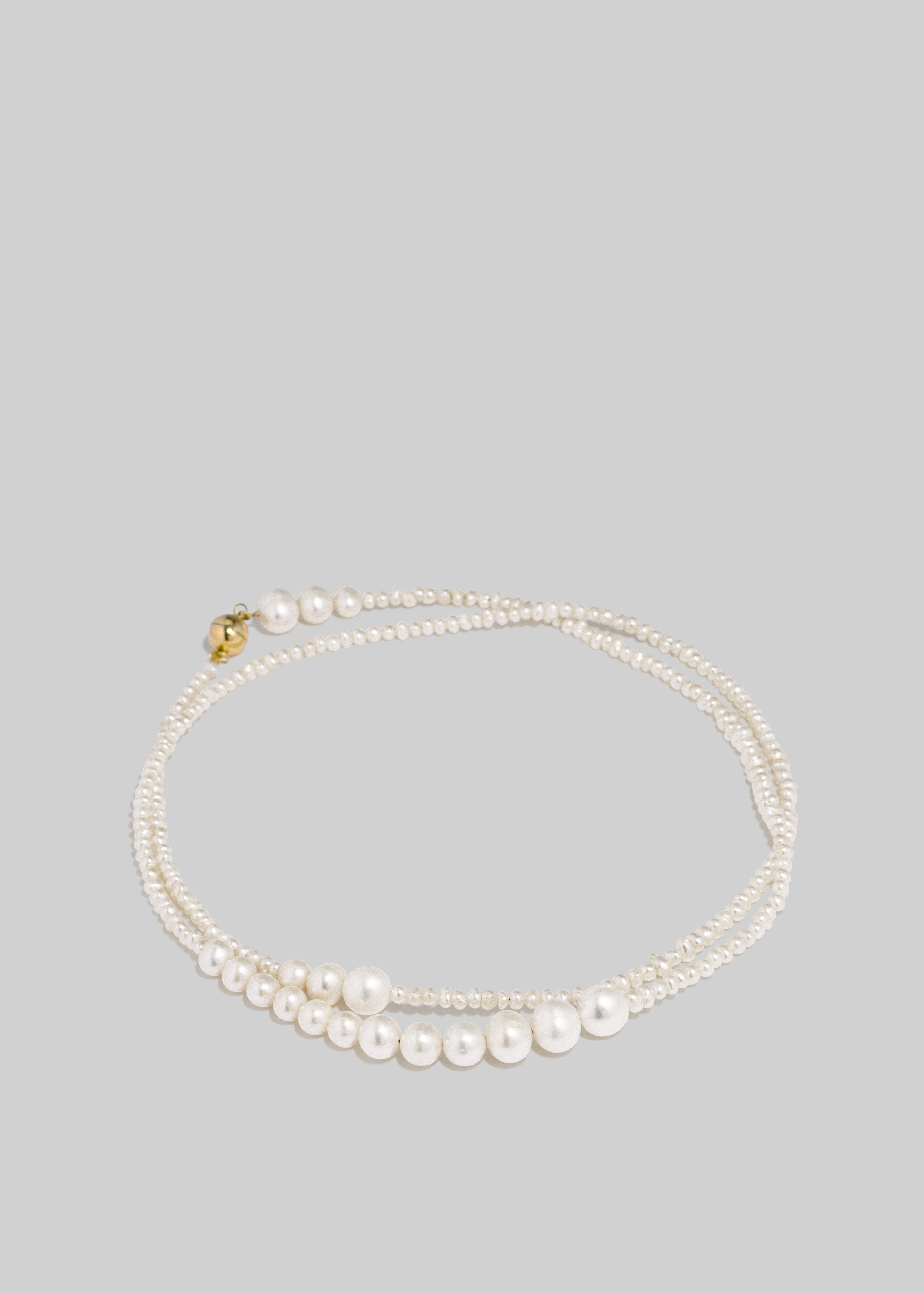 Completedworks Couplet Necklace - Pearl/Gold - 3