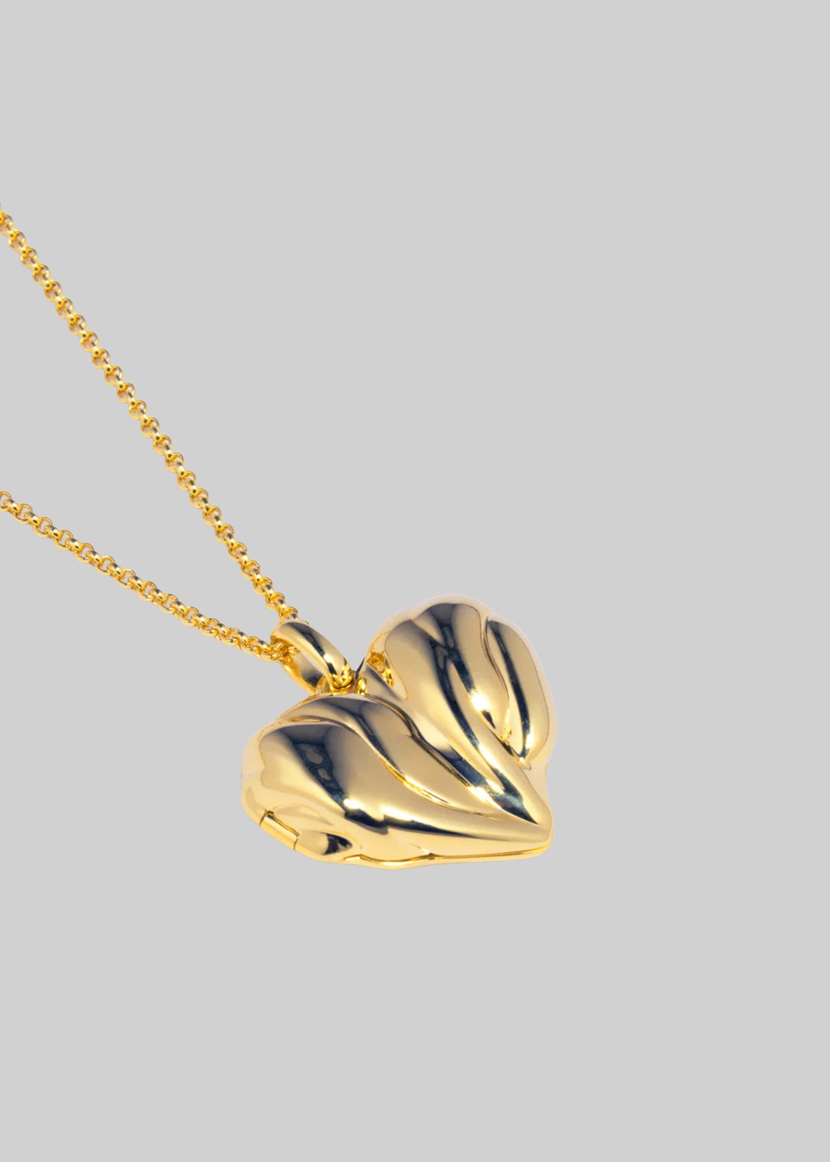 Completedworks Heart Locket Pendant Necklace - Gold - 4
