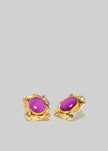 Completedworks Galileo Gold Plated and Resin Earrings - Pink