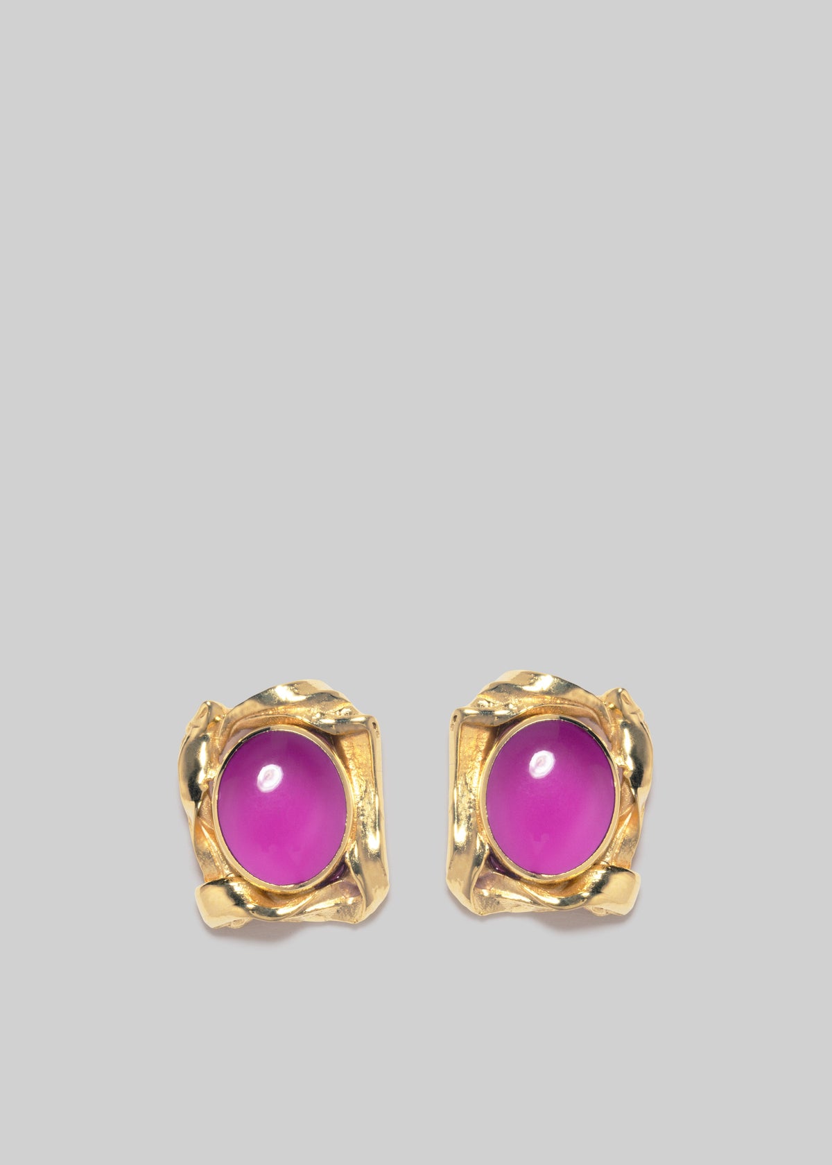 Completedworks Galileo Gold Plated and Resin Earrings - Pink - 5