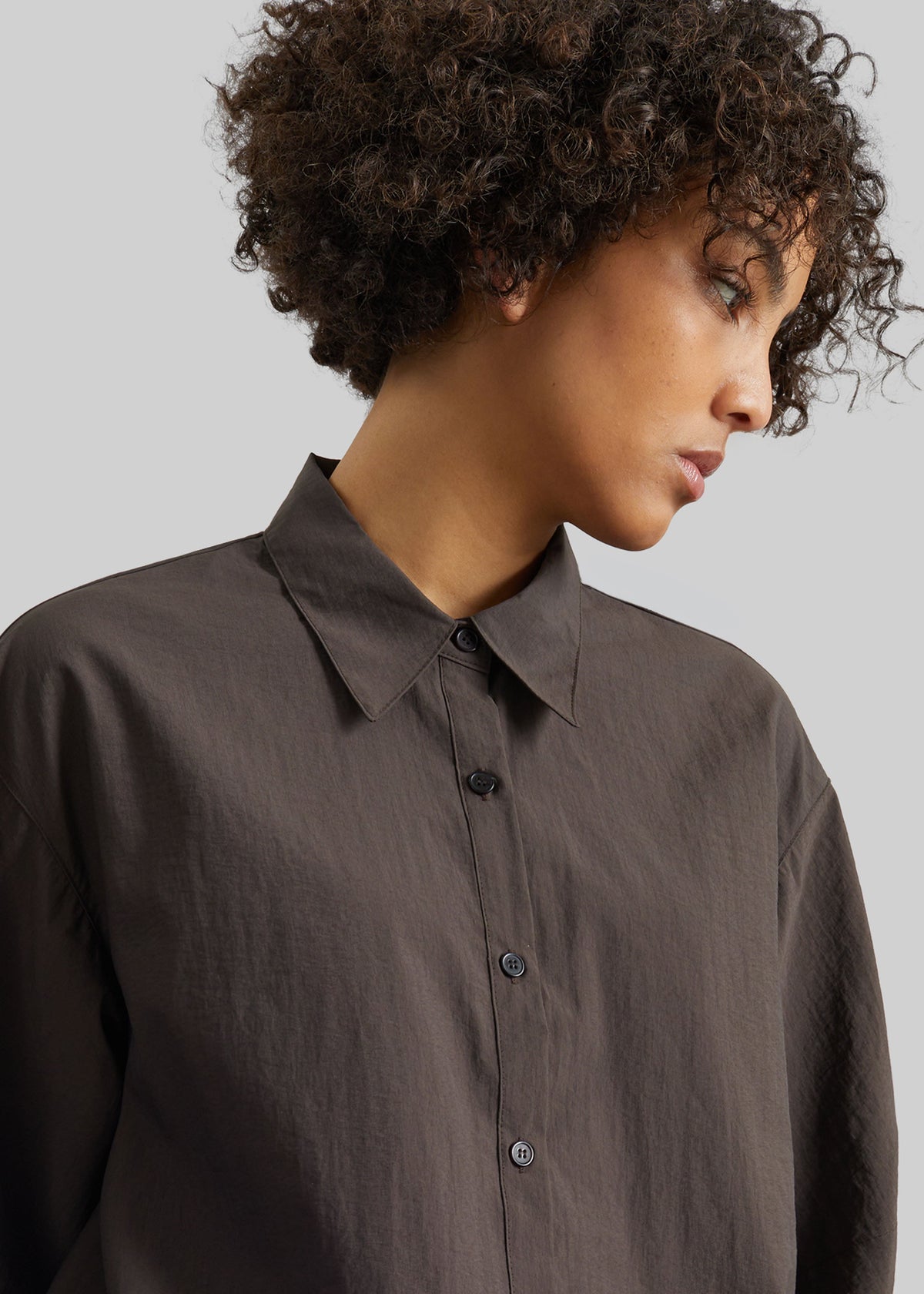 Comporta Drawstring Shirt - Brown - 7