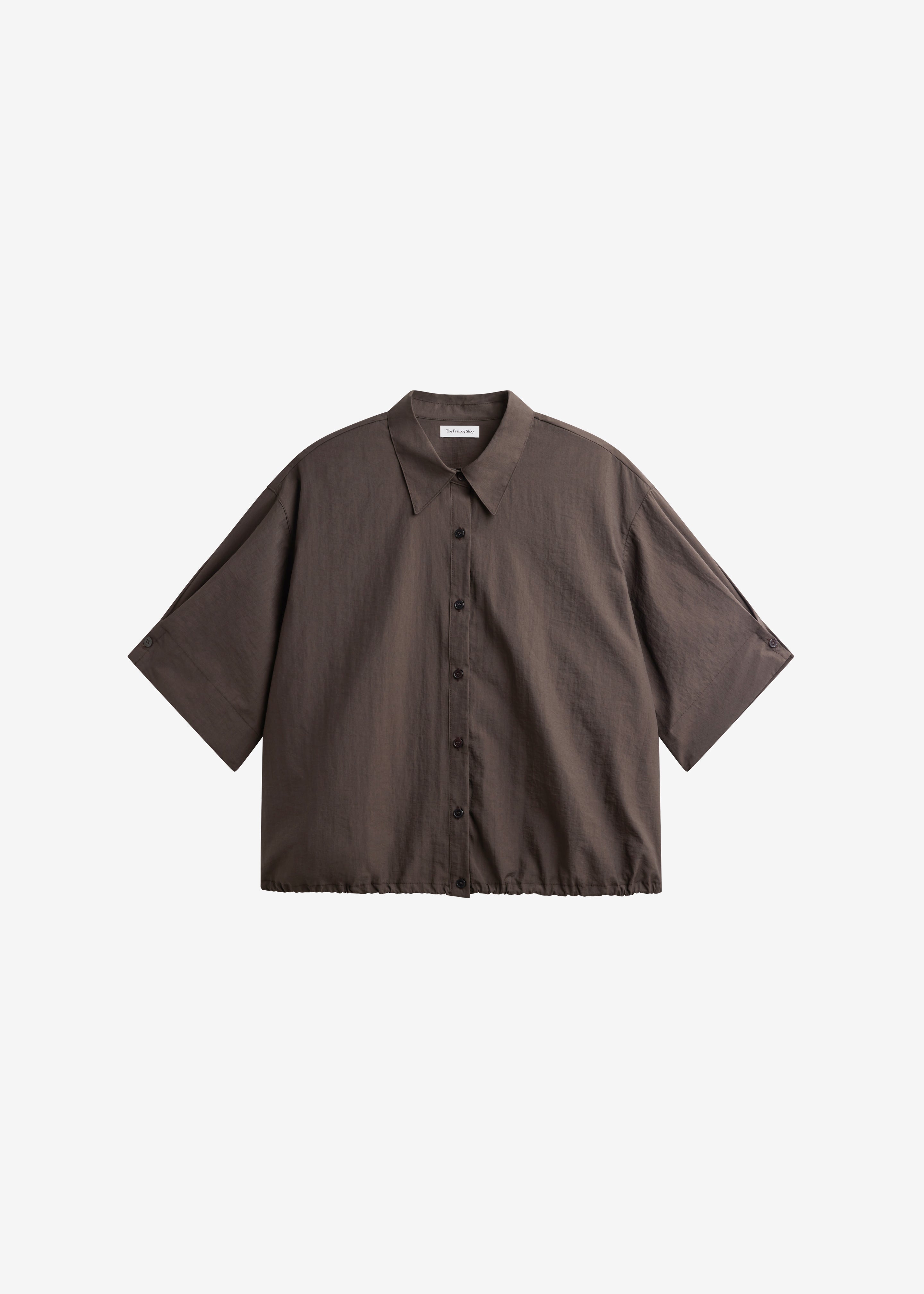 Comporta Drawstring Shirt - Brown - 9