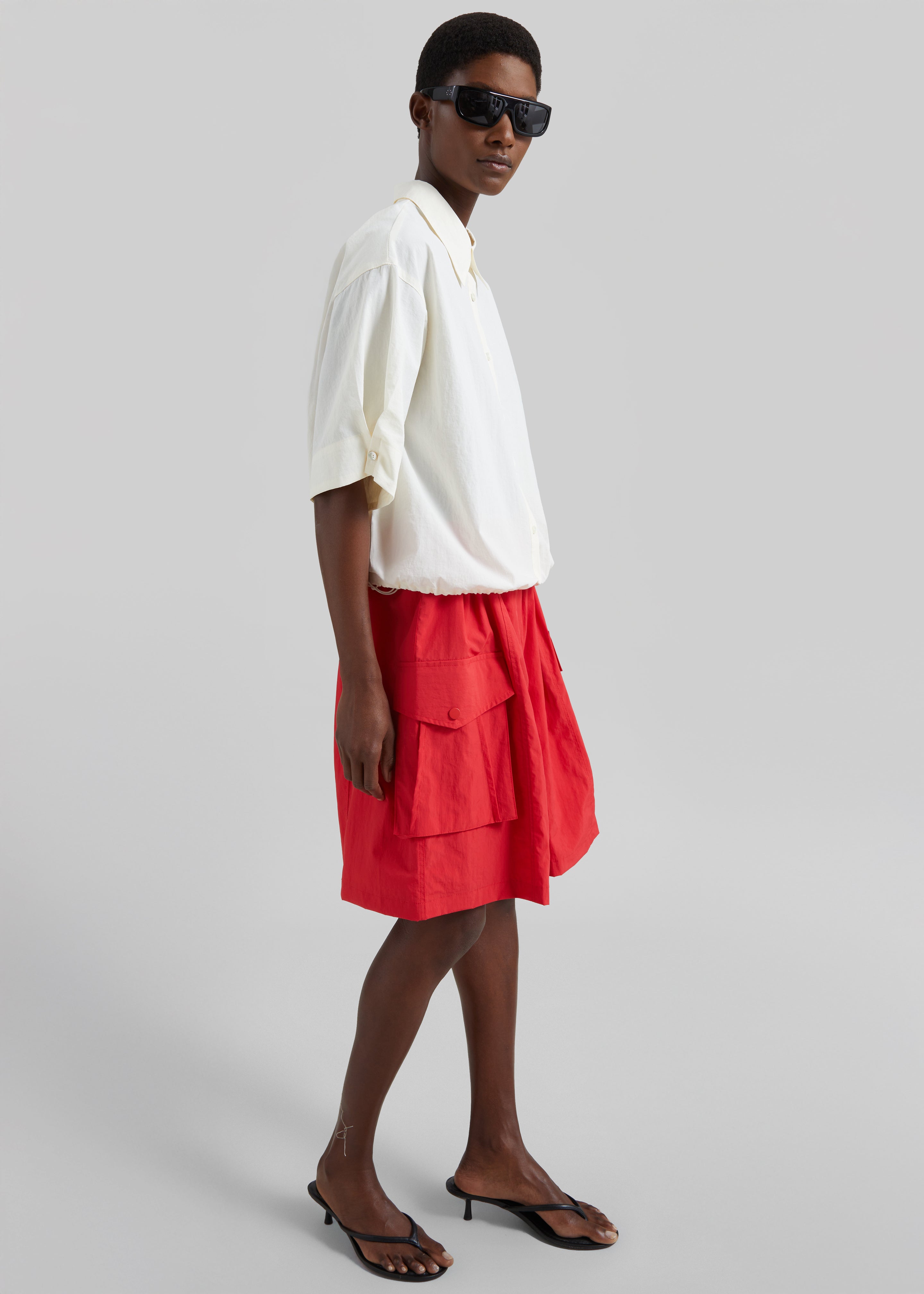 Comporta Drawstring Shirt - Cream - 6