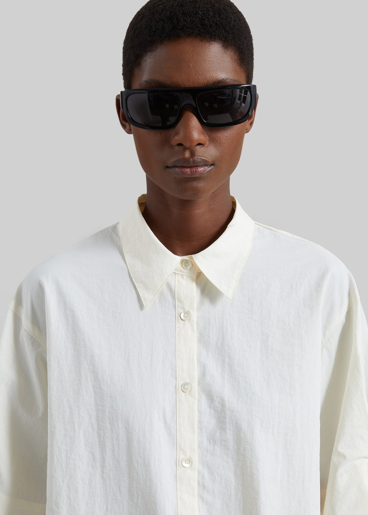 Comporta Drawstring Shirt - Cream - 3