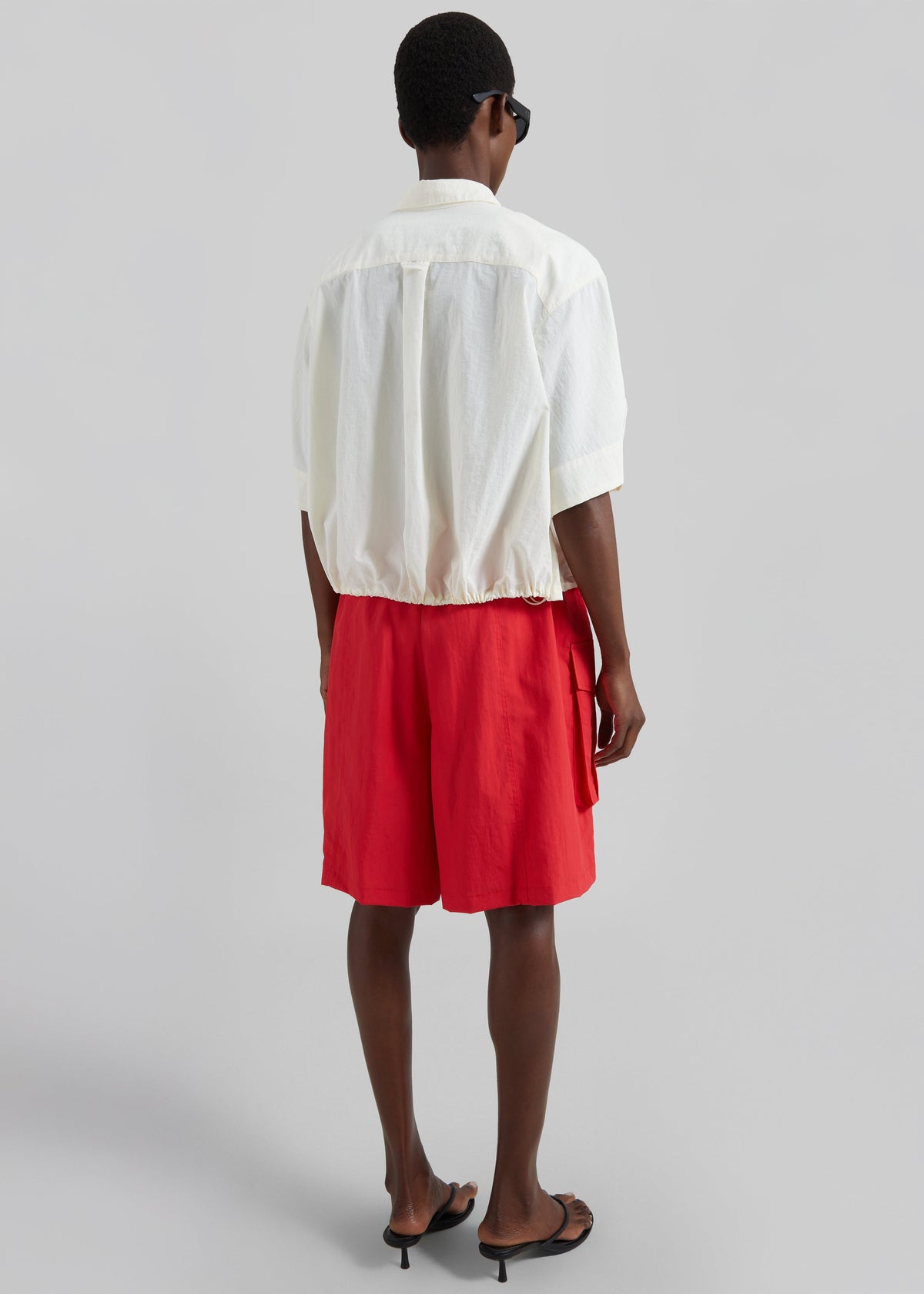 Comporta Drawstring Shirt - Cream - 8