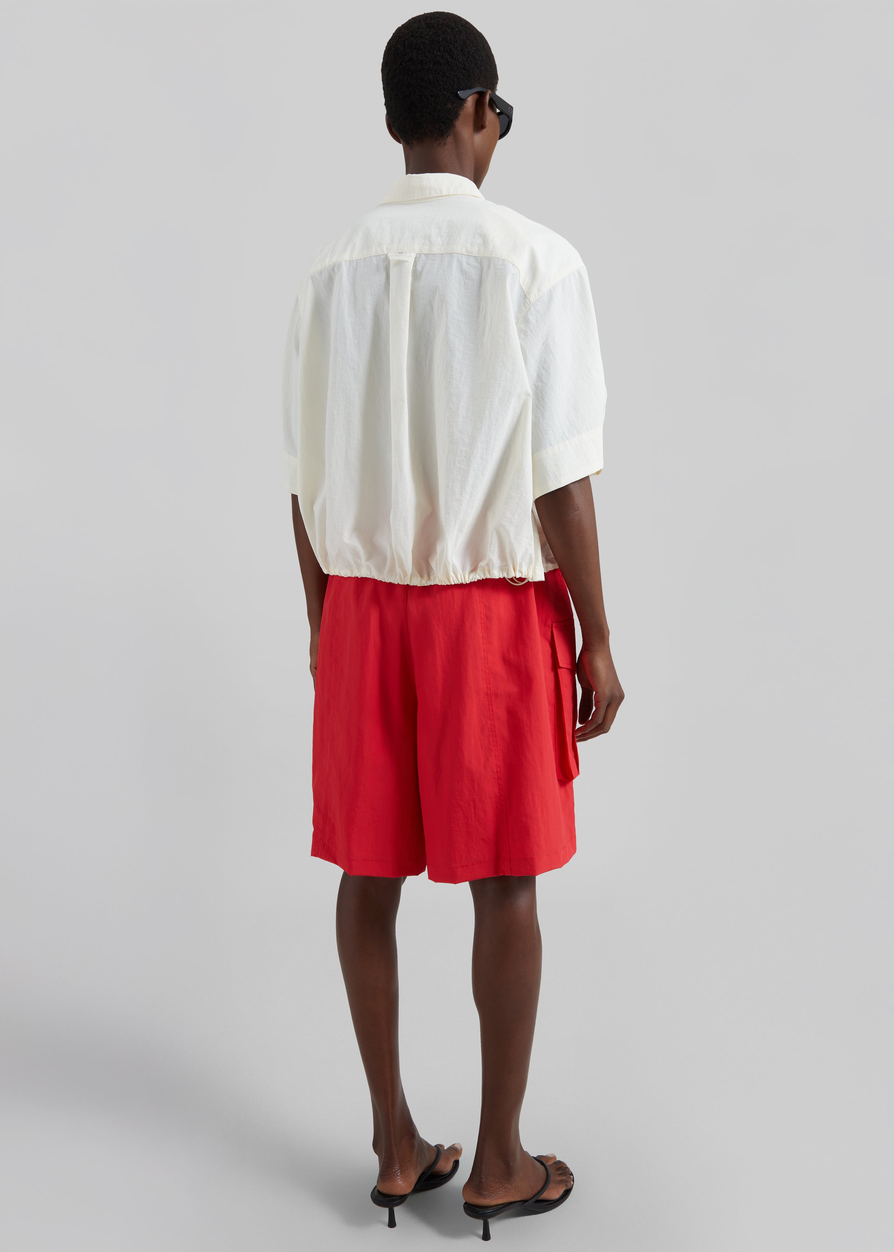 Comporta Drawstring Shirt - Cream - 8