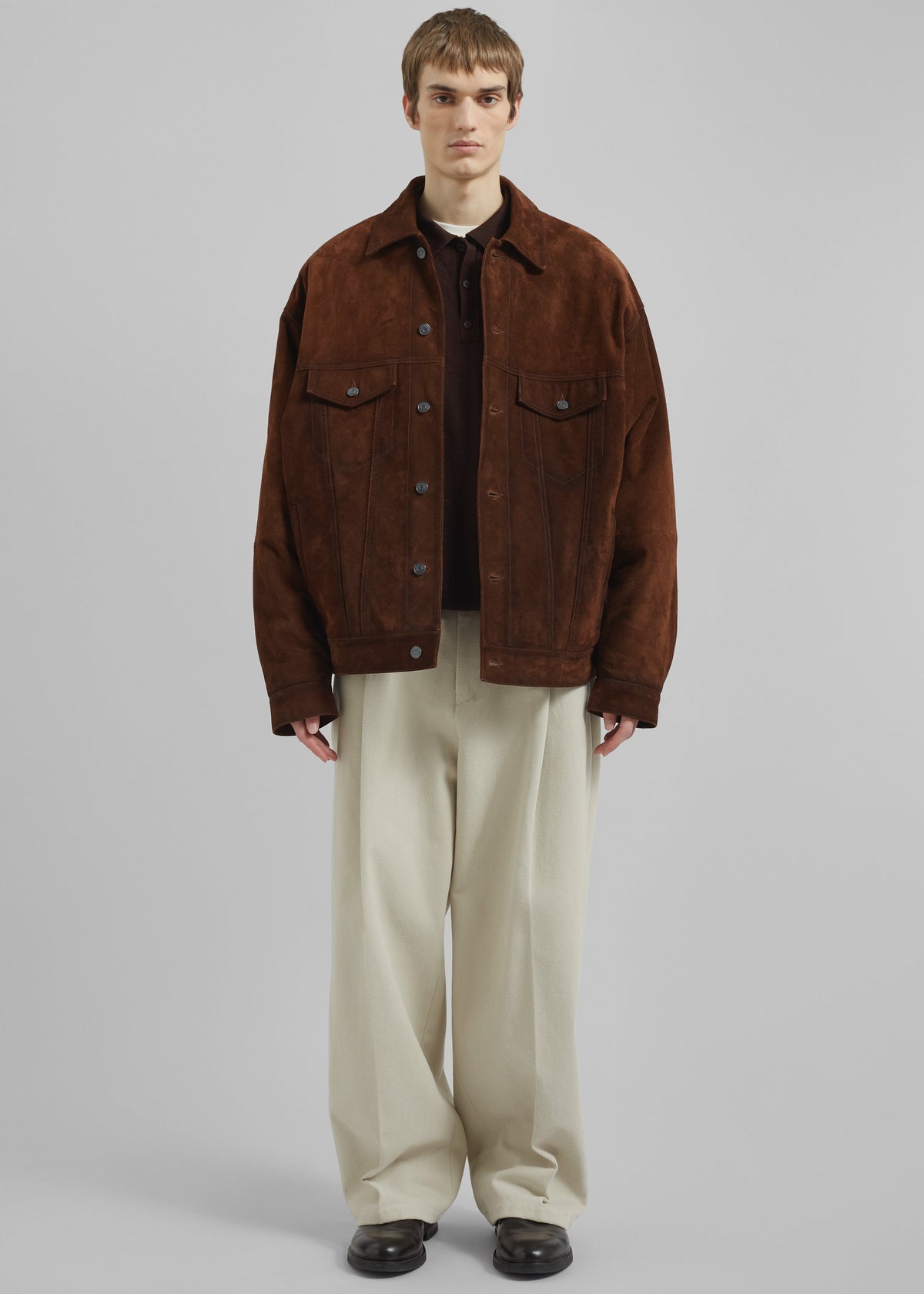 Conan Suede Jacket - Brown - 8