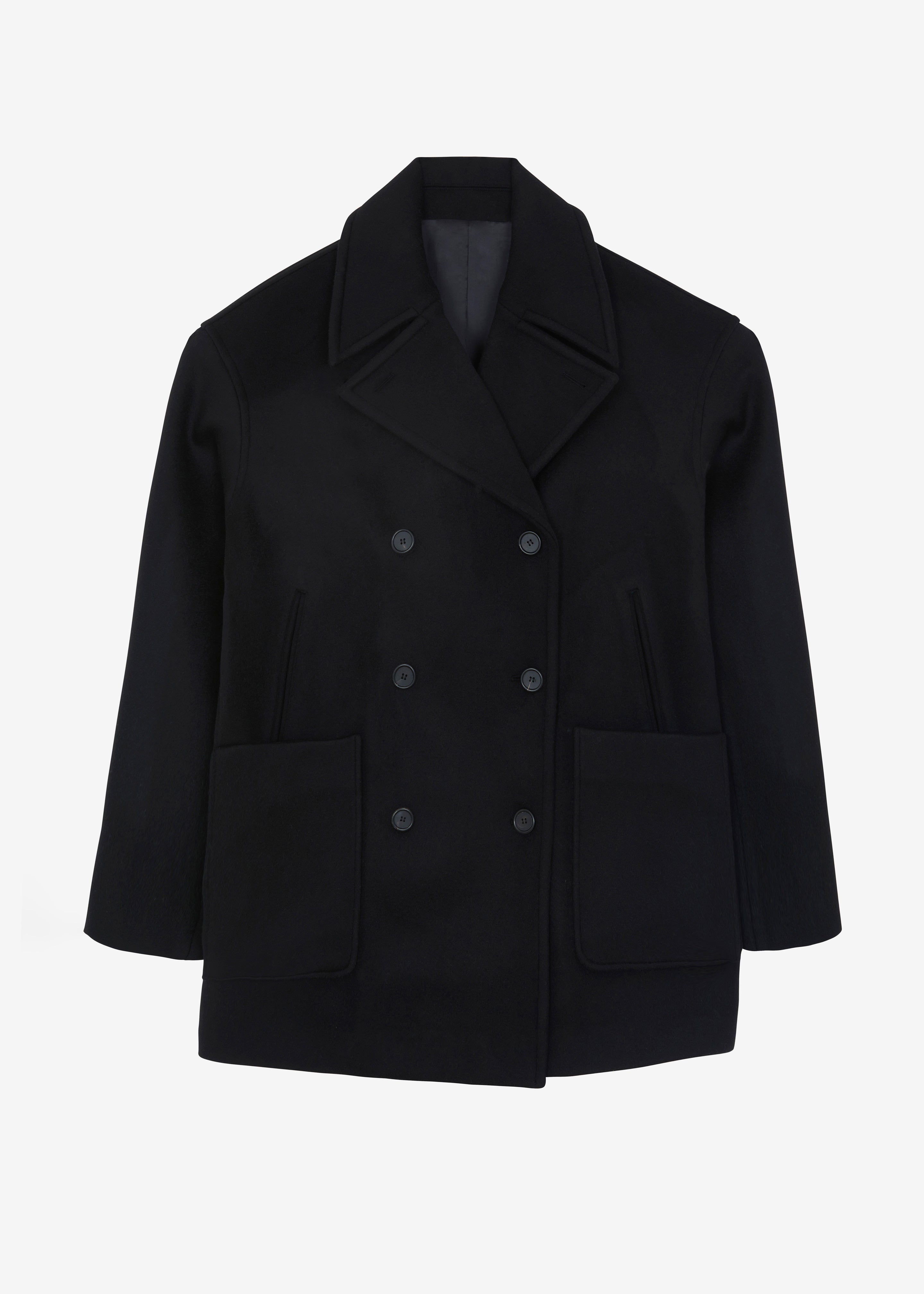 Cooper Wool Peacoat - Black - 8