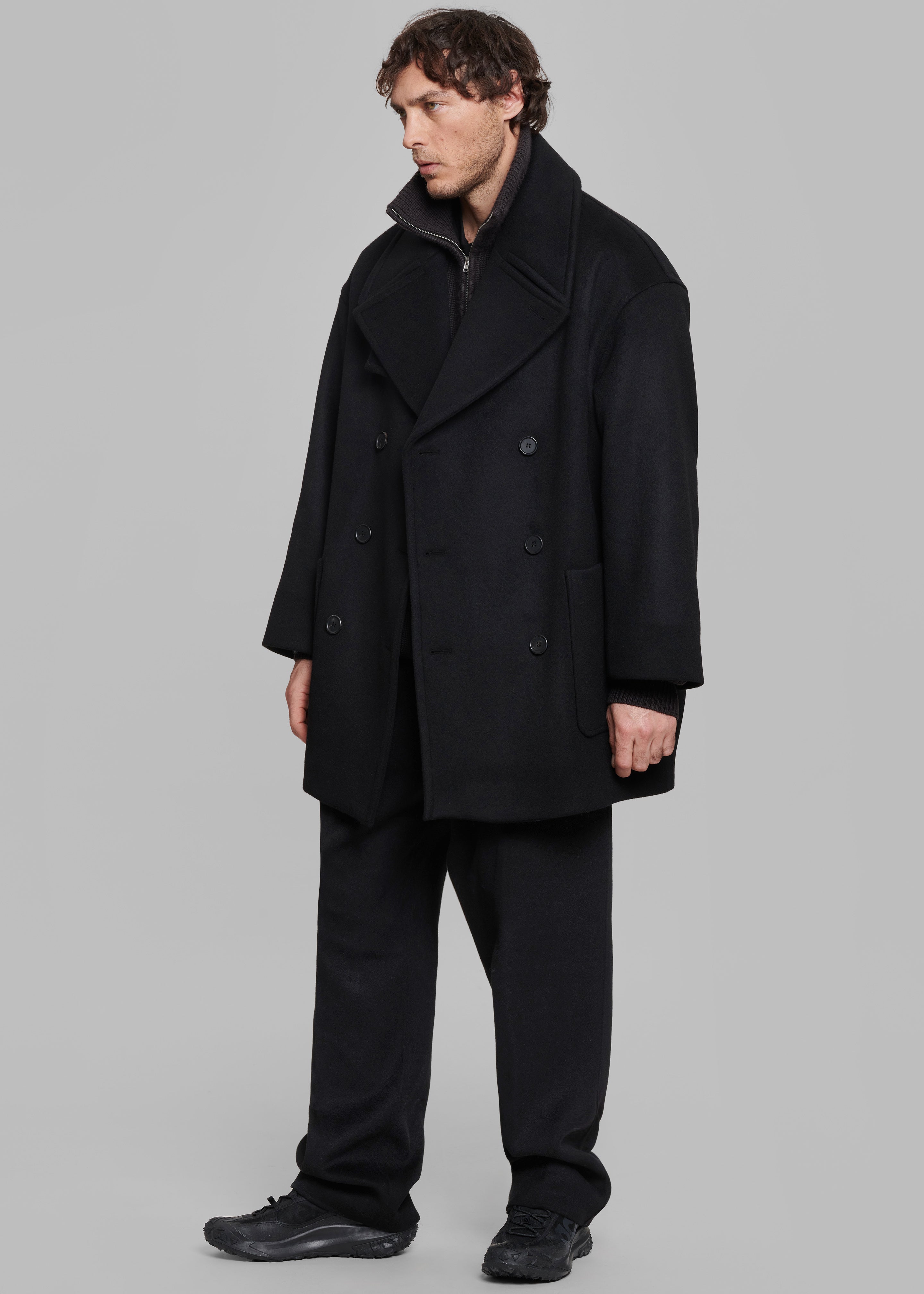 Cooper Wool Peacoat - Black - 6