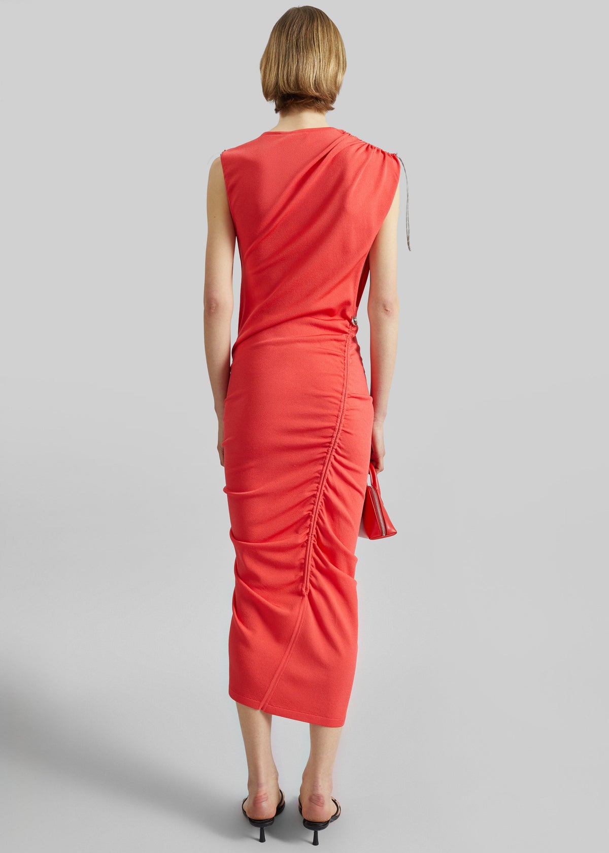 Coperni Adjustable Knit Dress - Red - 7