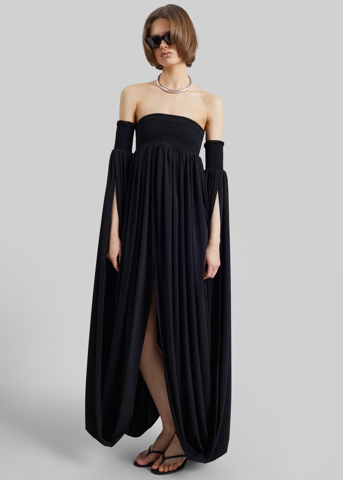 Coperni All In One Smock Dress - Black - 3