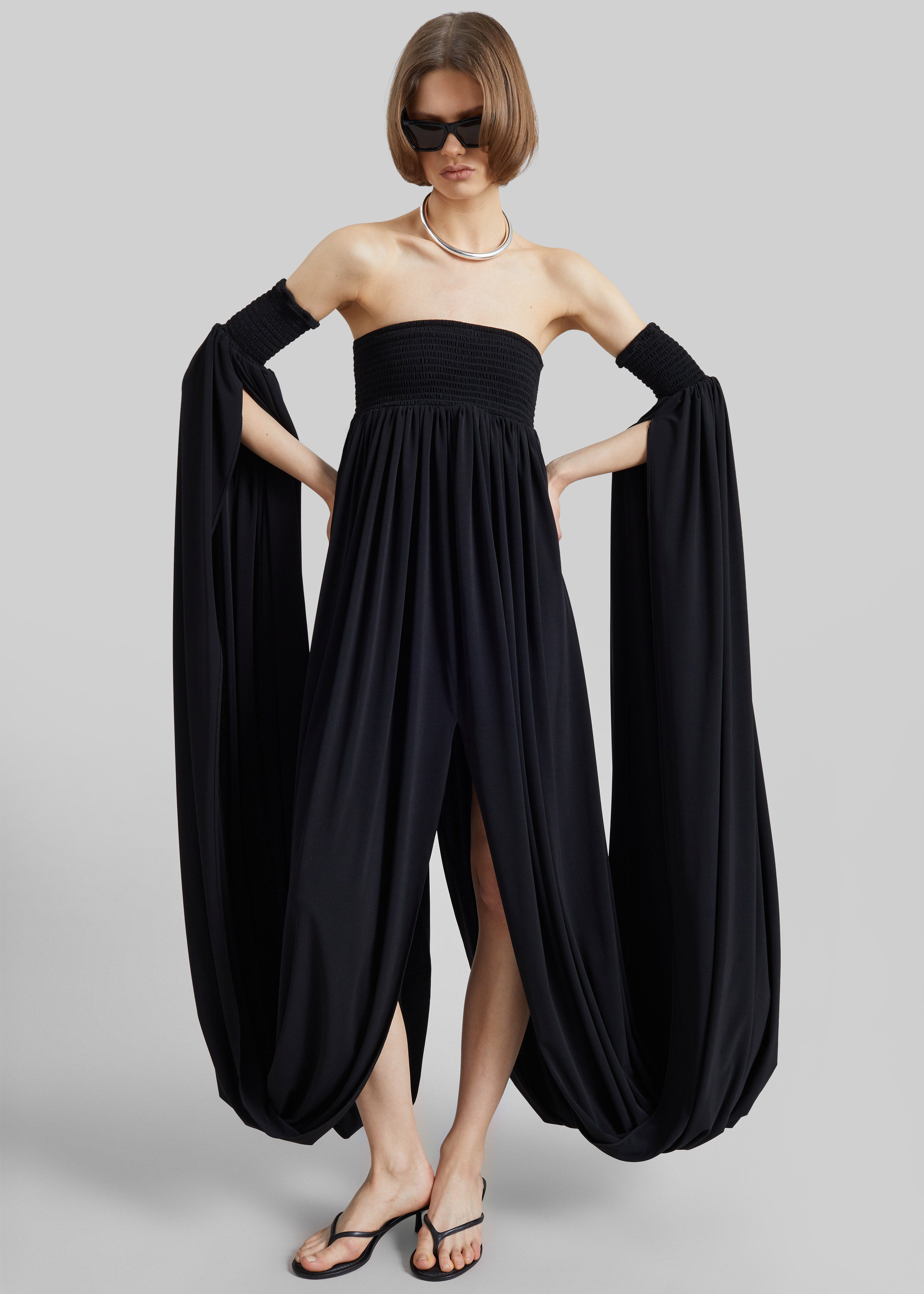 Coperni All In One Smock Dress - Black - 6