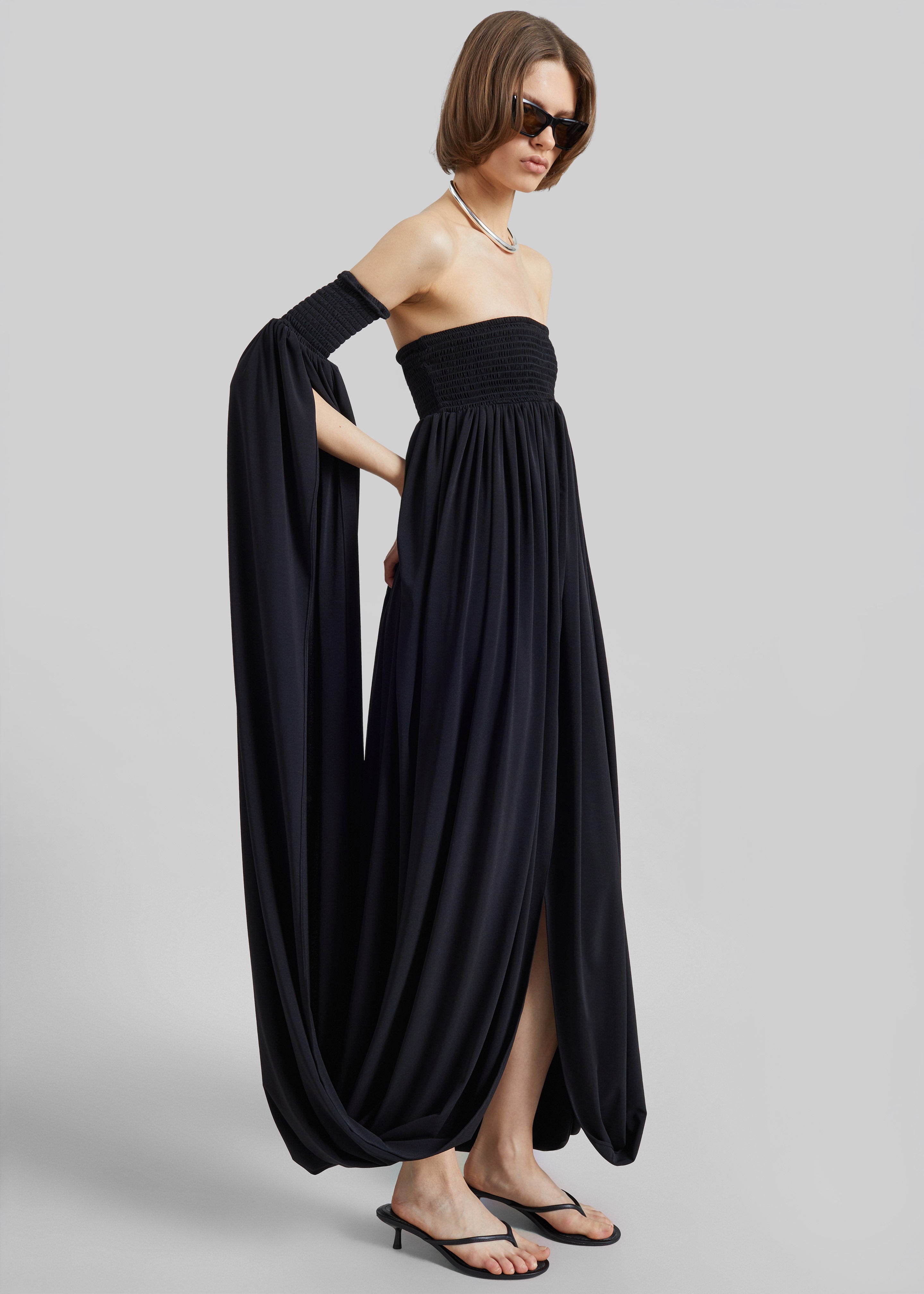 Coperni All In One Smock Dress - Black - 7