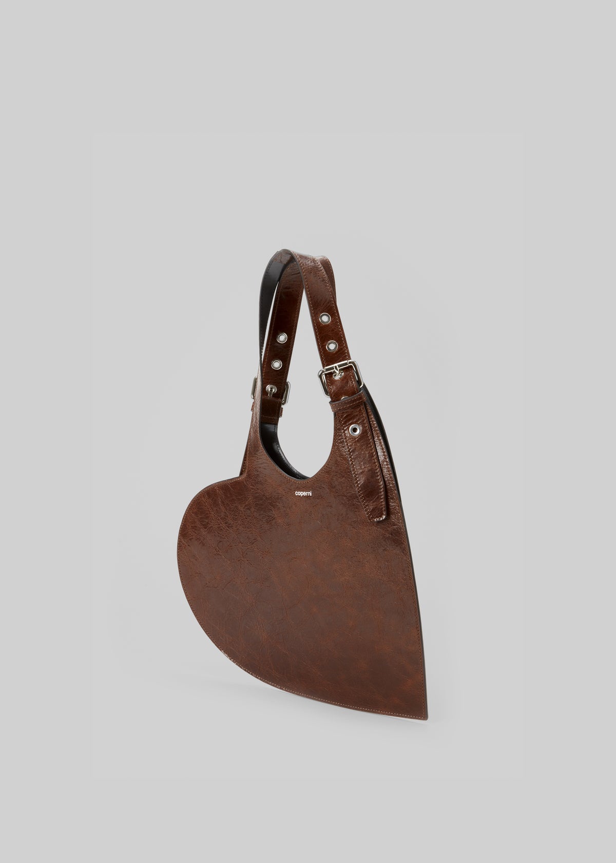 Coperni Belt Heart Tote - Brown - 3