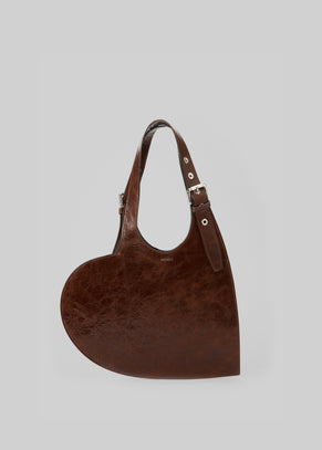 Coperni Belt Heart Tote - Brown
