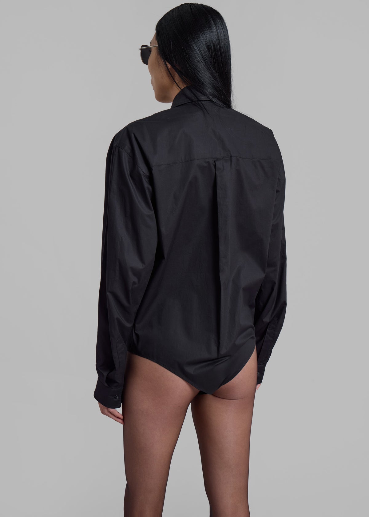 Coperni Body Poplin Shirt - Black - 5