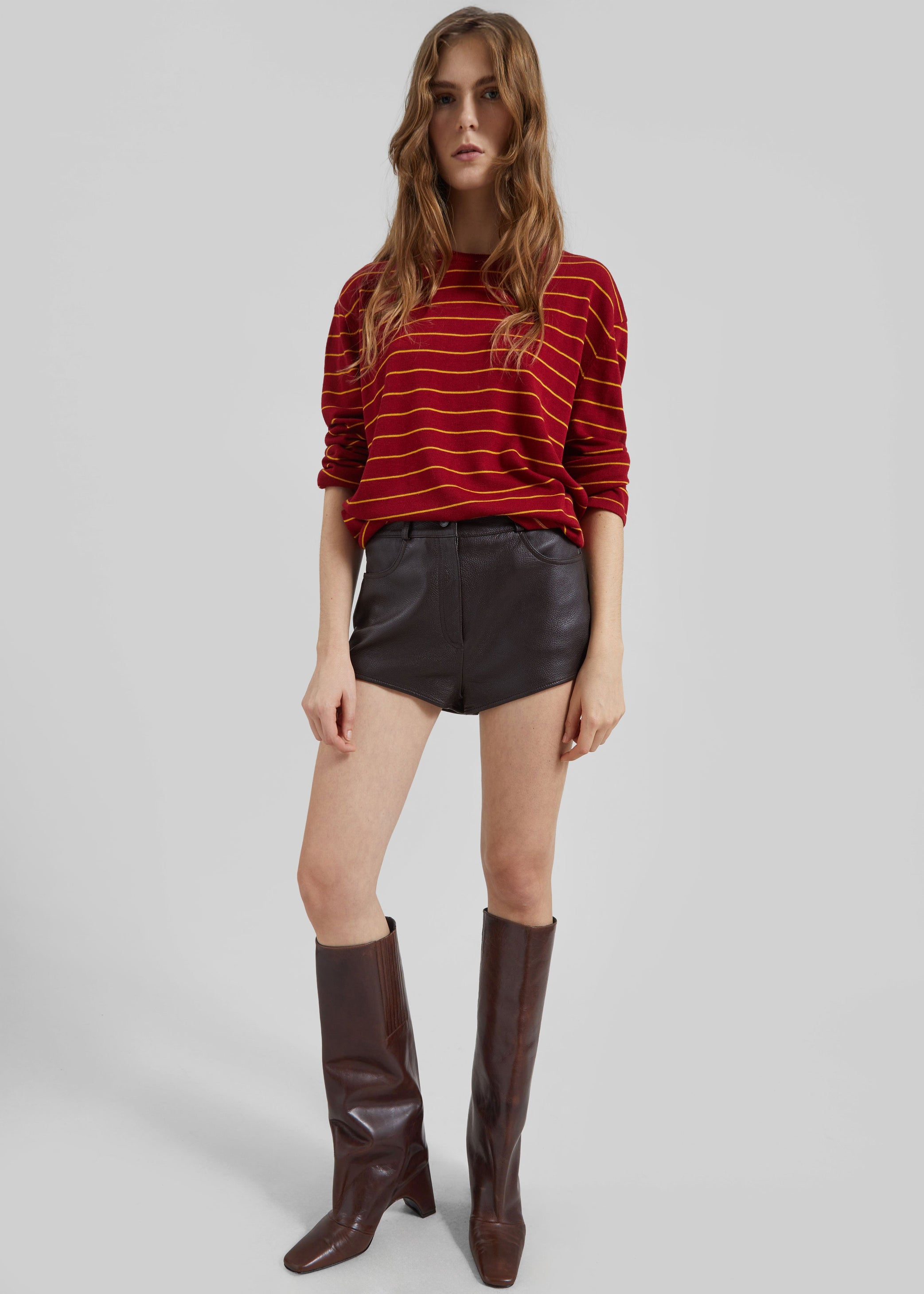 Shop the look image for Coperni Bridge Boots - Dark Brown