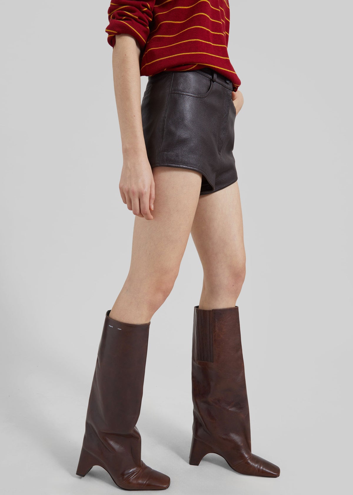 Coperni Bridge Boots - Dark Brown - 5