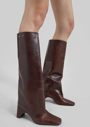 Coperni Bridge Boots - Dark Brown
