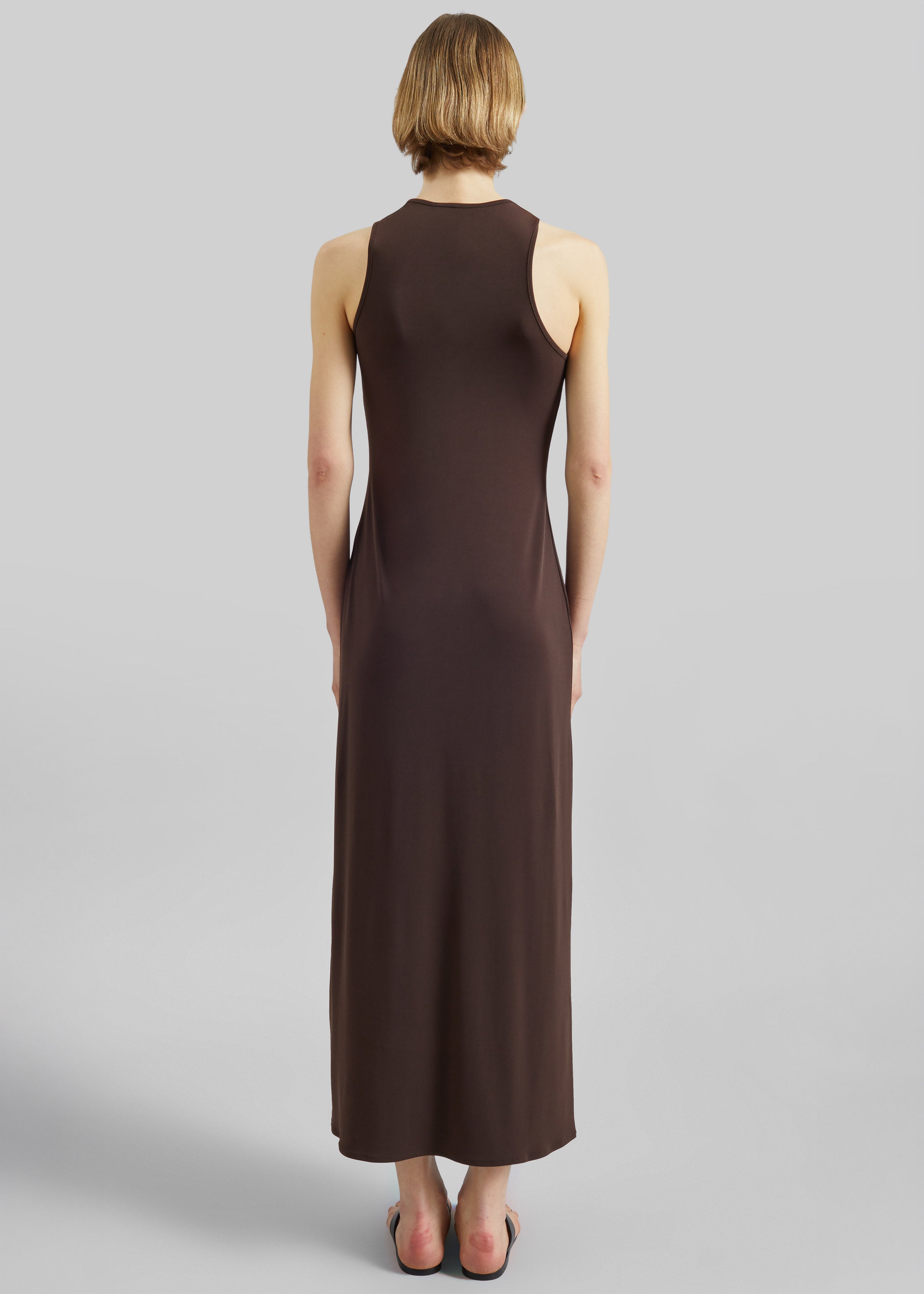Coperni C Logo Crossed Dress - Brown - 5