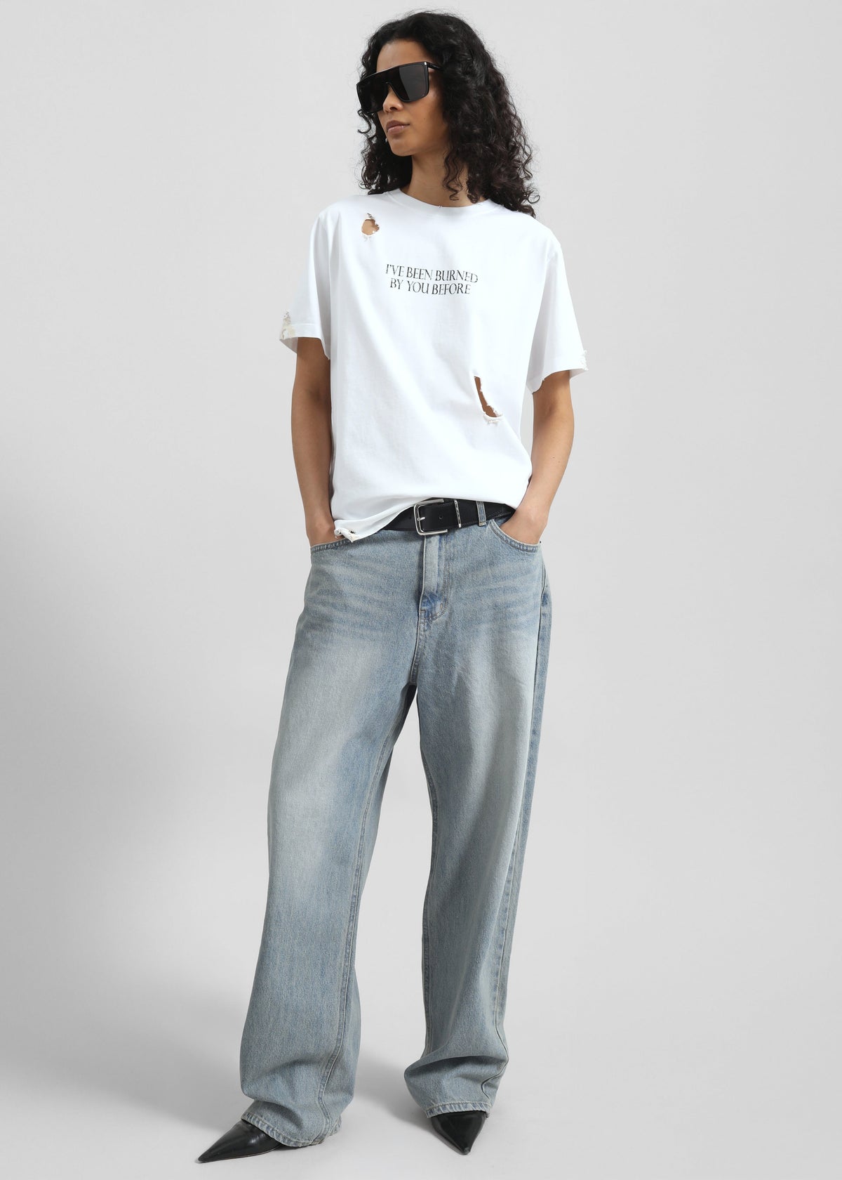 Disney x Coperni Burned By You Before Boxy T-Shirt - White - 5