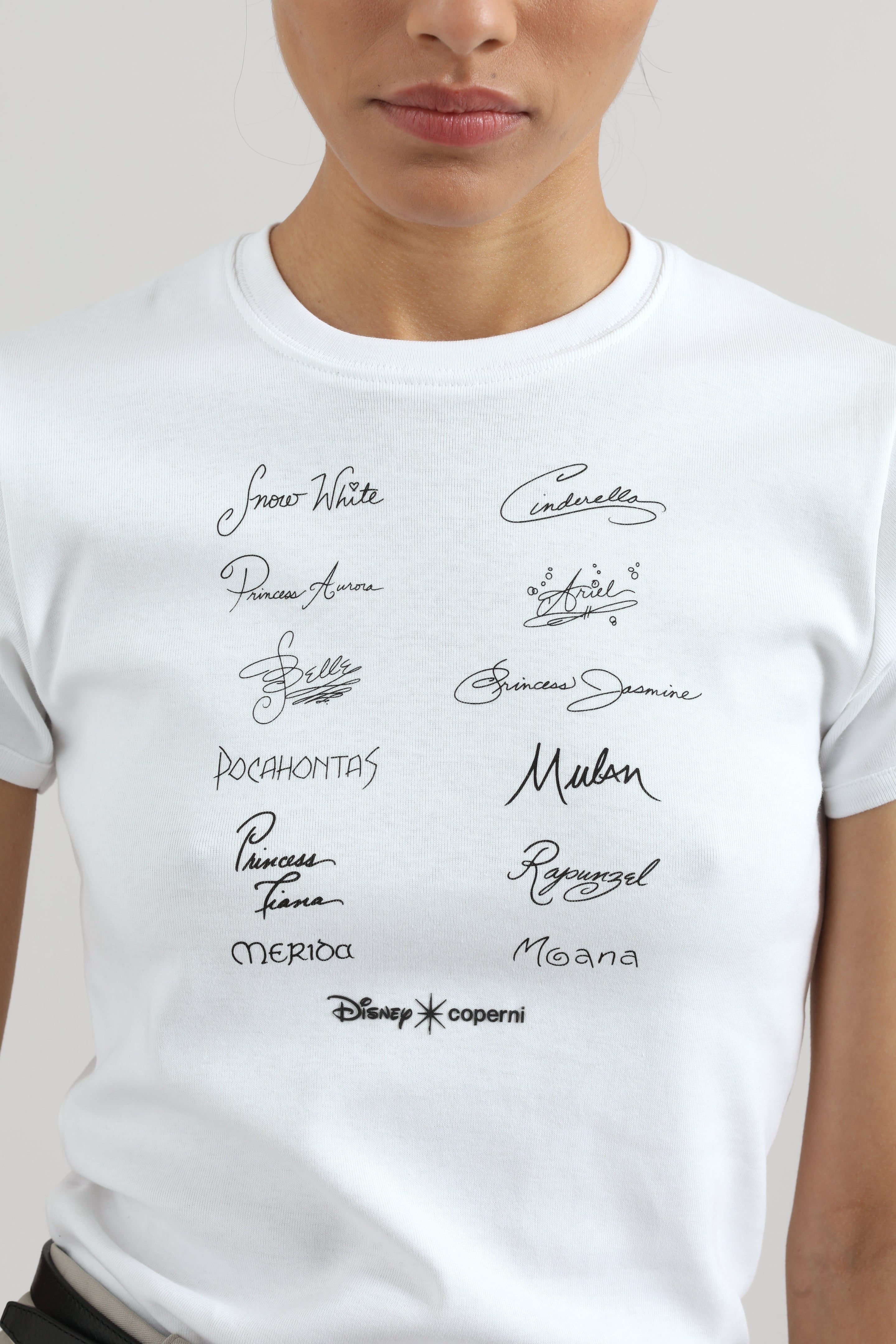 Disney x Coperni Signatures Slim-Fit T-Shirt - White - 3