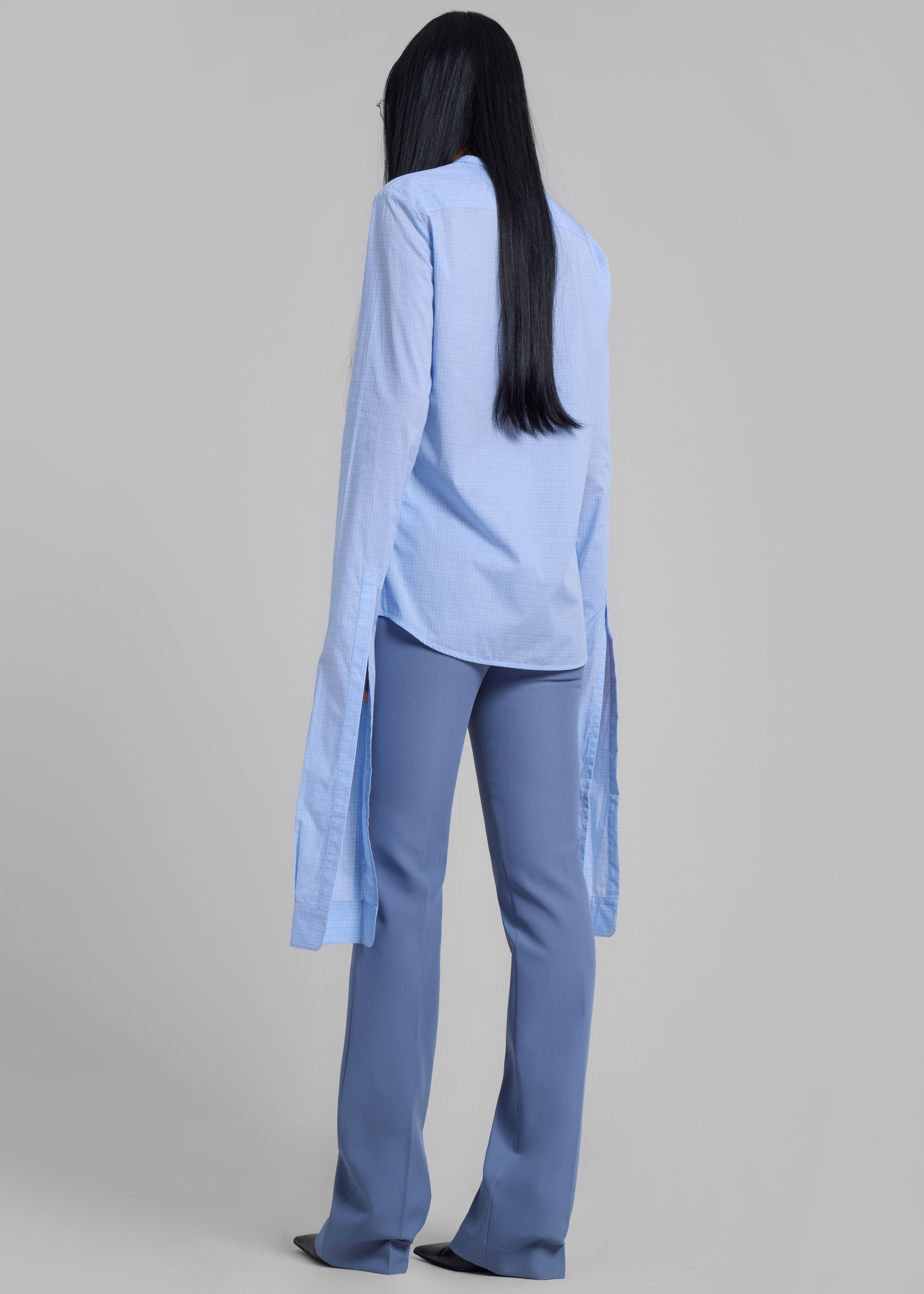 Coperni Knot Sleeve Shirt - Blue/White - 7