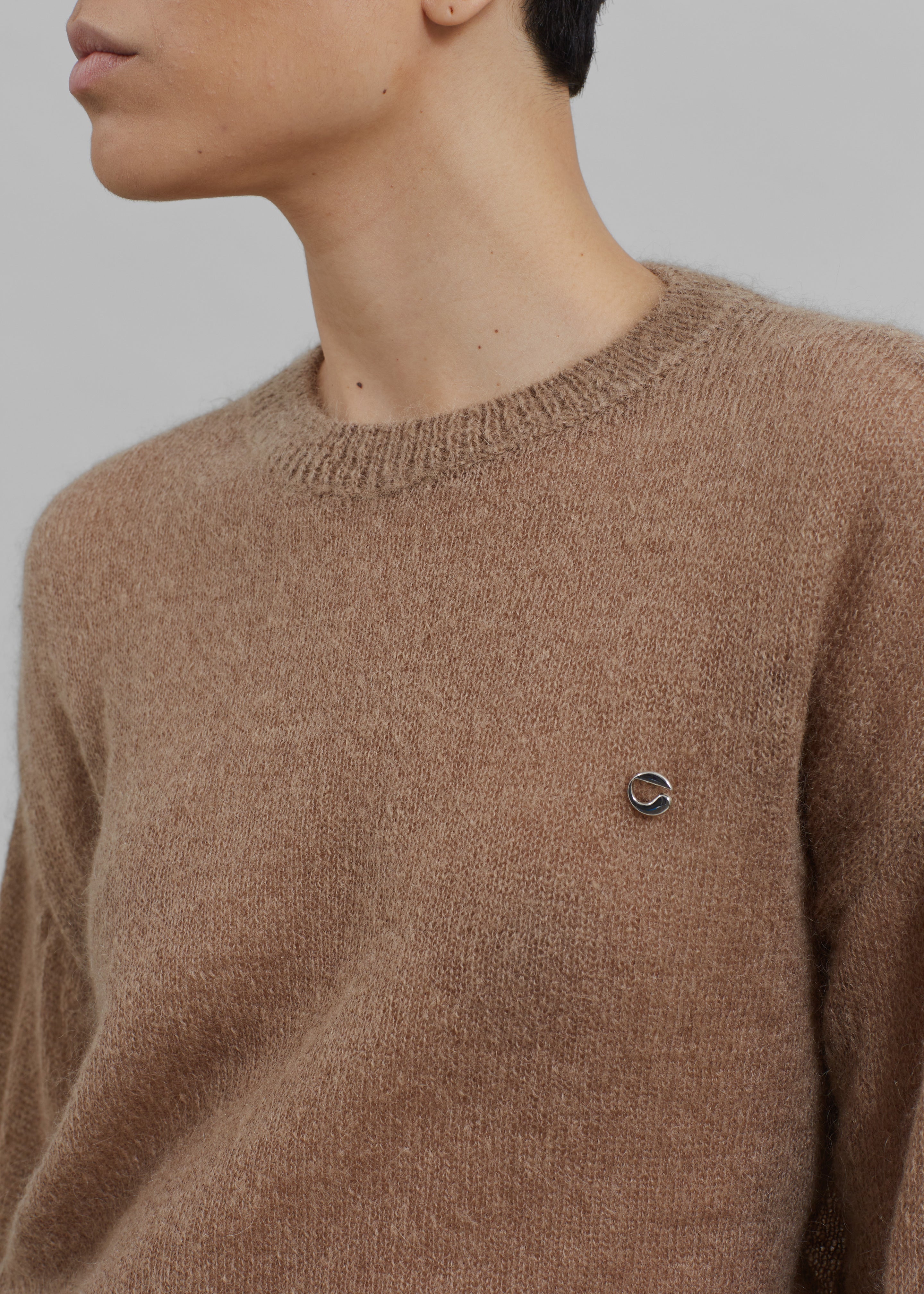 Coperni Knotted Sleeves Jumper - Light Brown - 3