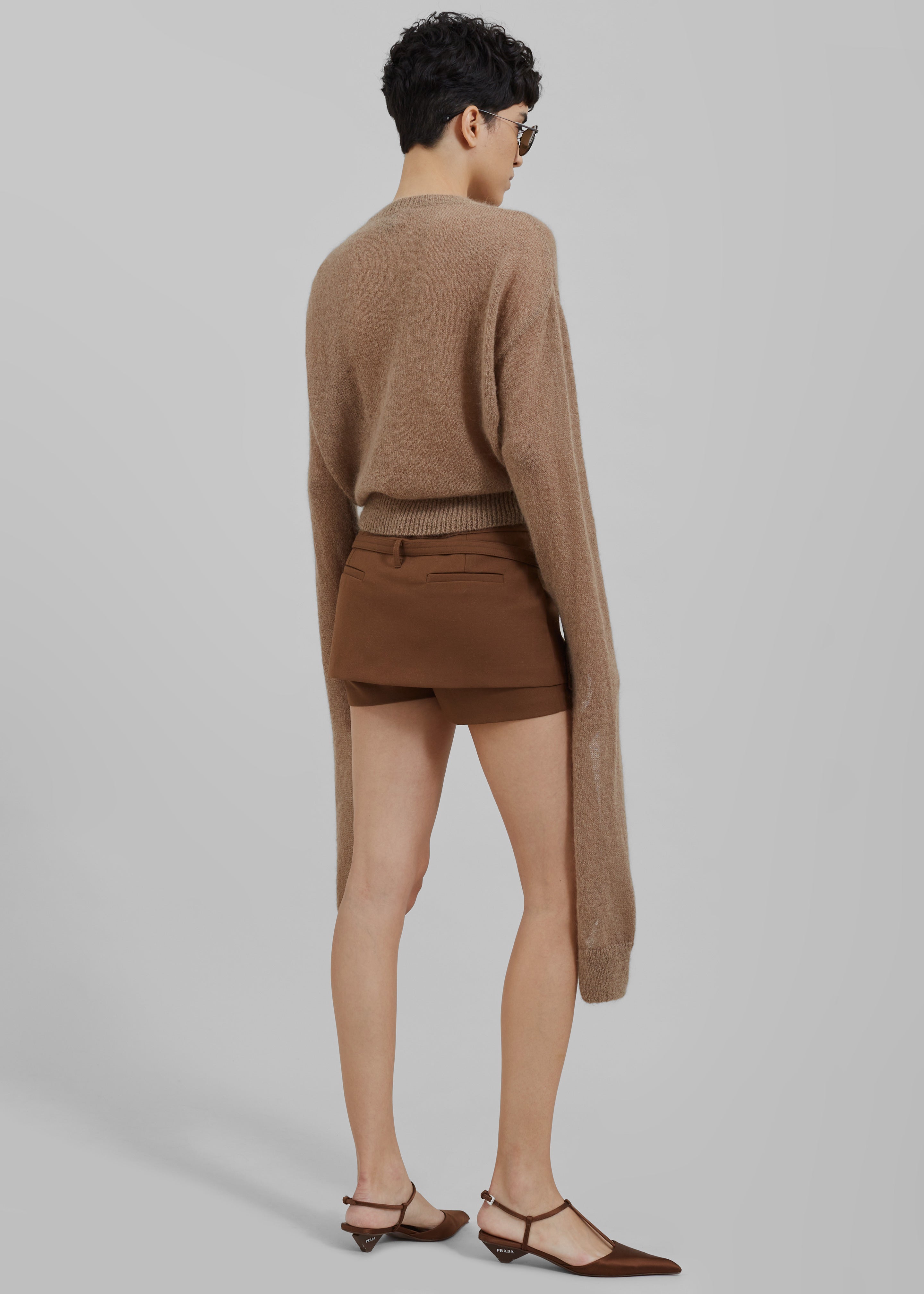 Coperni Knotted Sleeves Jumper - Light Brown - 7