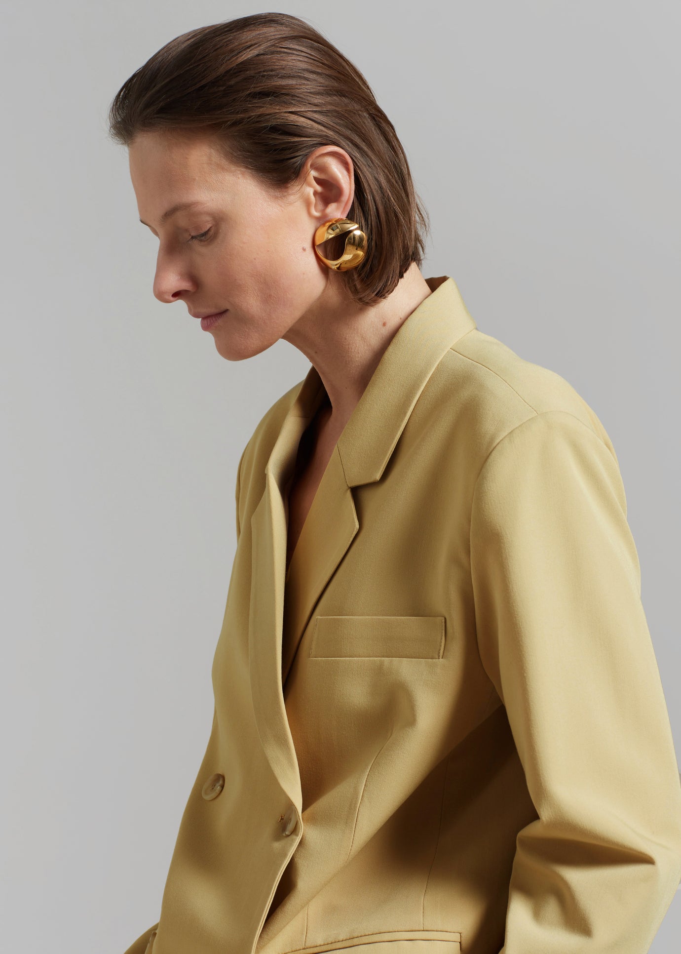 Coperni Logo Earrings - Gold - 1